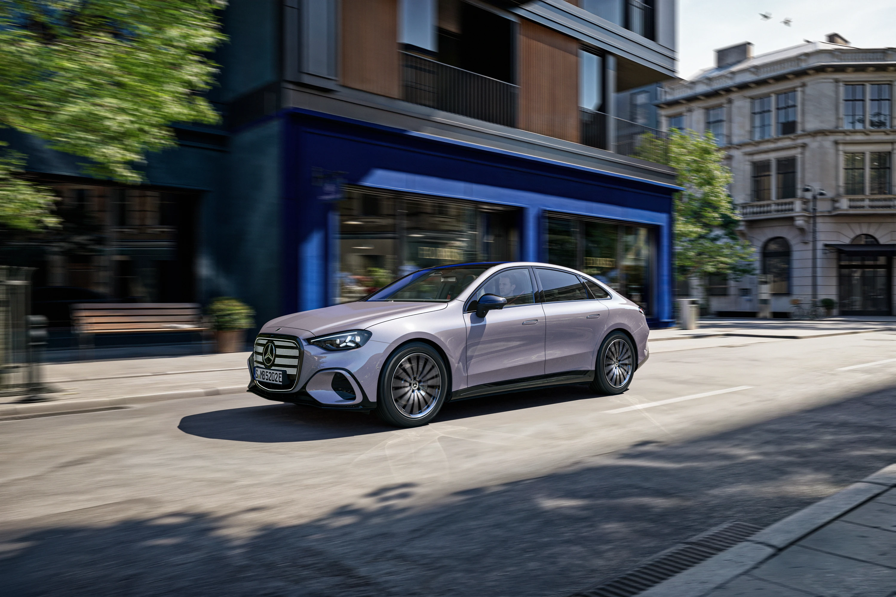 Mercedes C 400 4MATIC electric exterior view