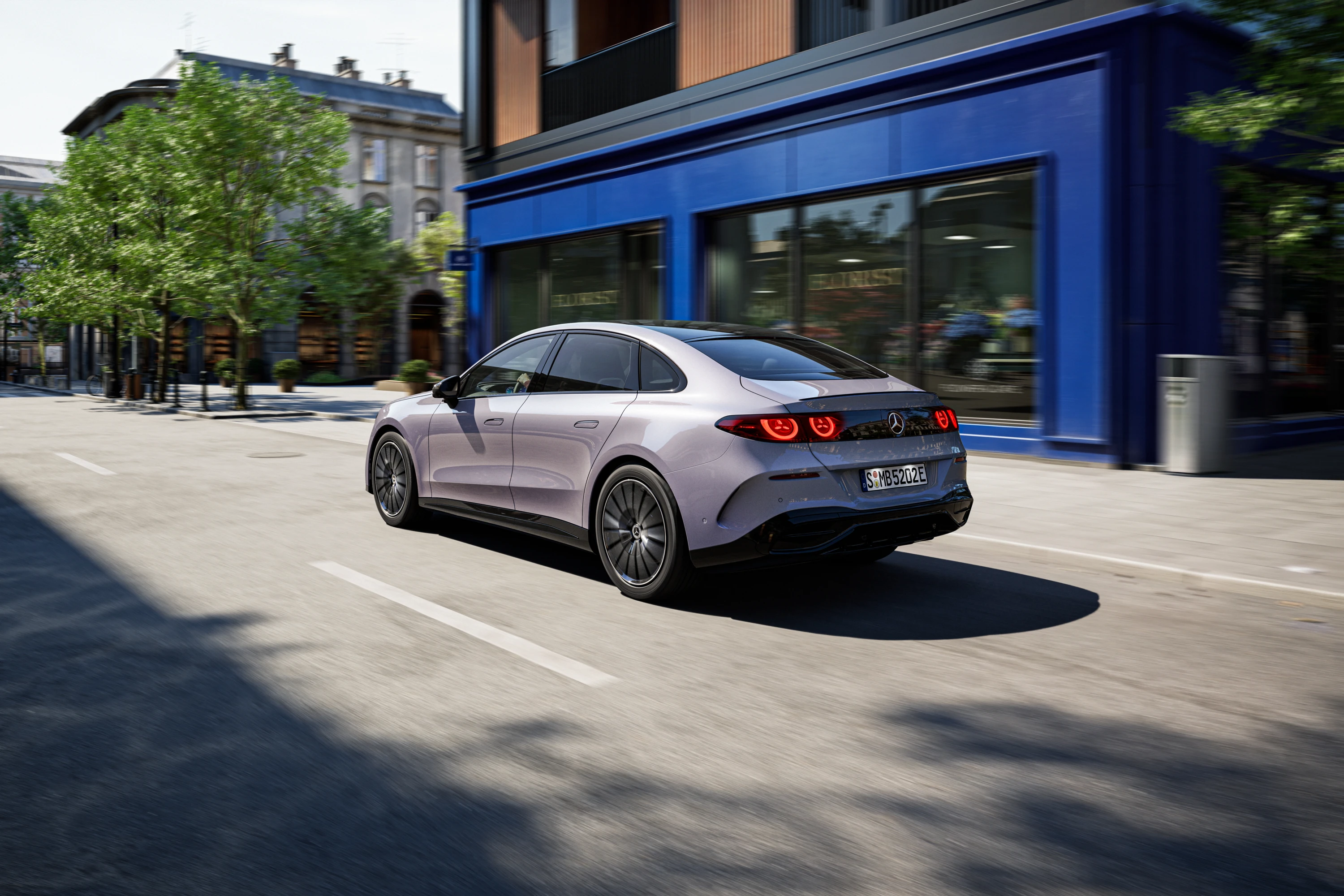 Mercedes C 400 4MATIC electric exterior view