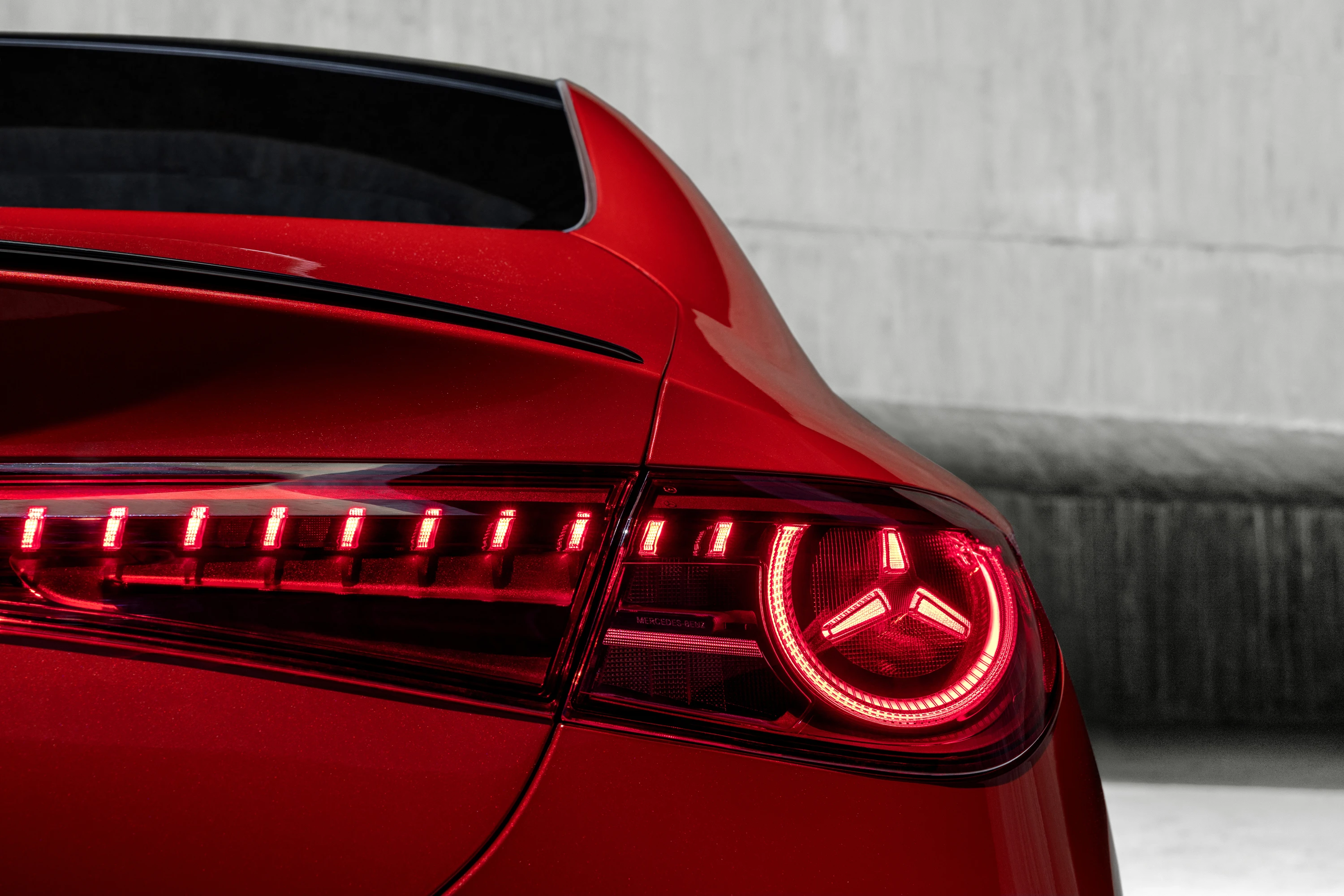 Mercedes CLA 350 4MATIC taillights view