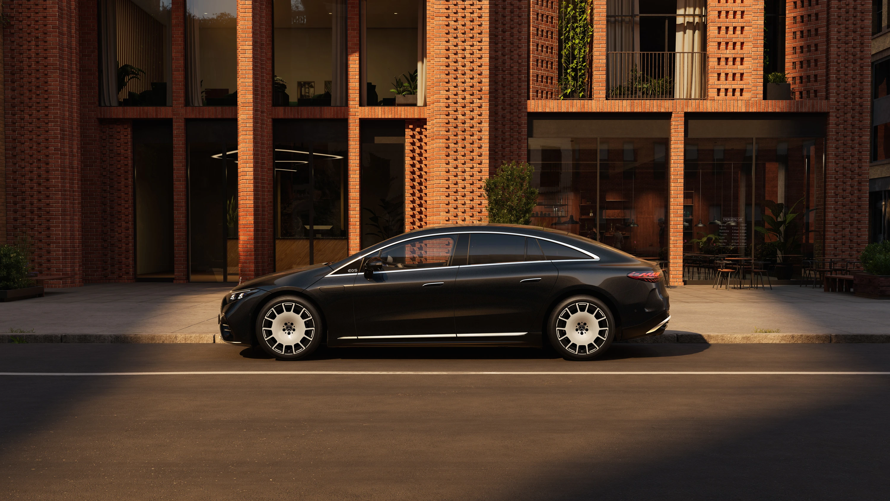 Mercedes EQS 400 exterior view