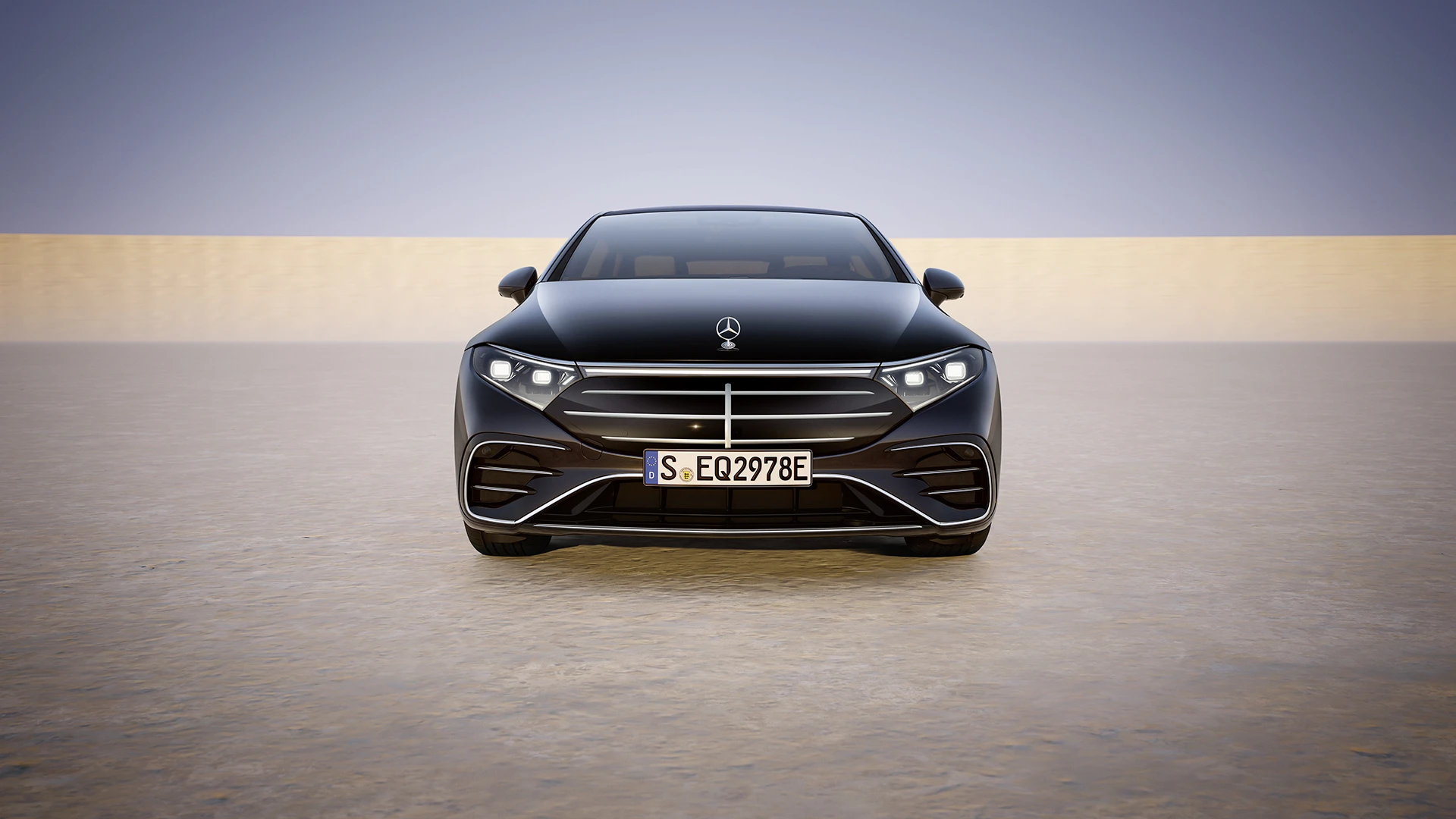 Mercedes-EQ EQS 450 4MATIC headlights view