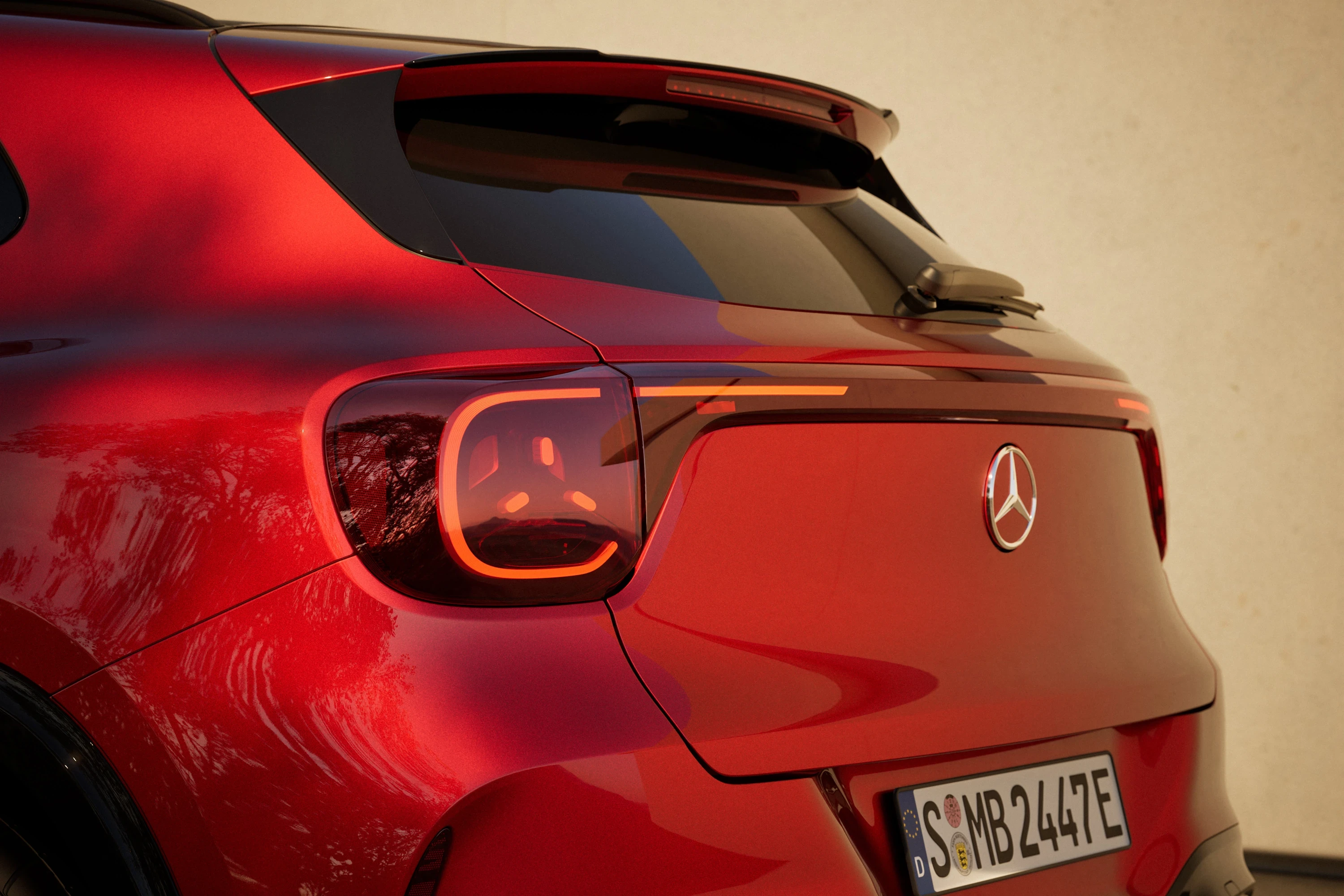 Mercedes GLA 200 taillights view