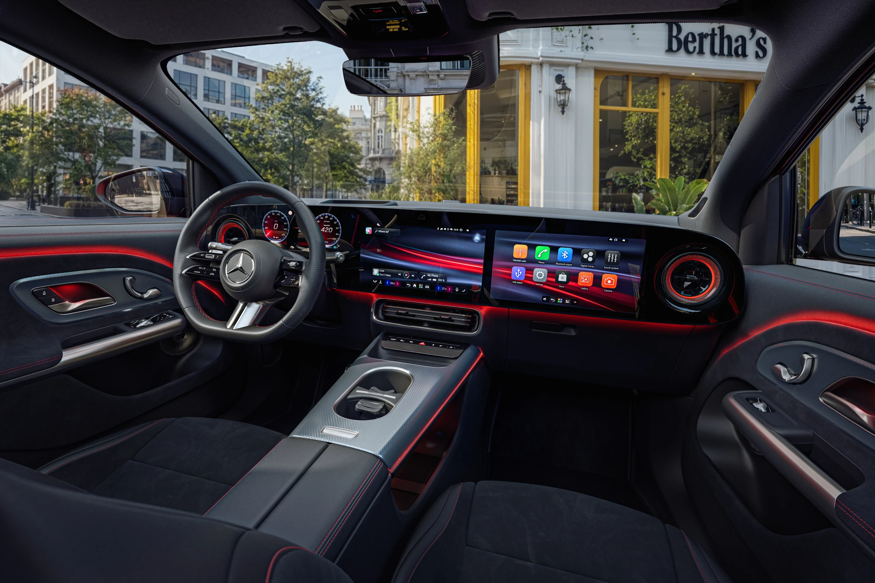 Mercedes GLA 250+ interior view