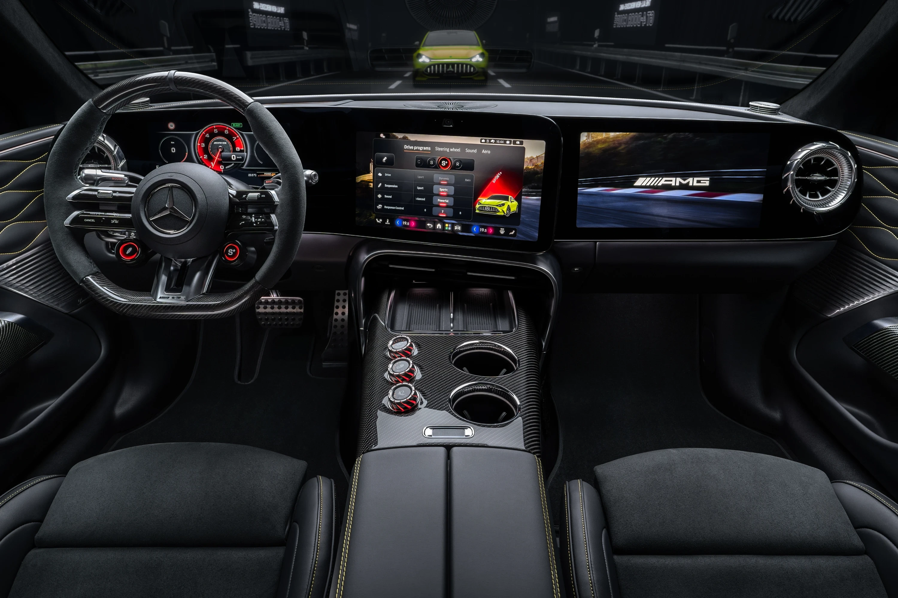 Mercedes GT 53 4-Door Coupé 4MATIC+ screens view