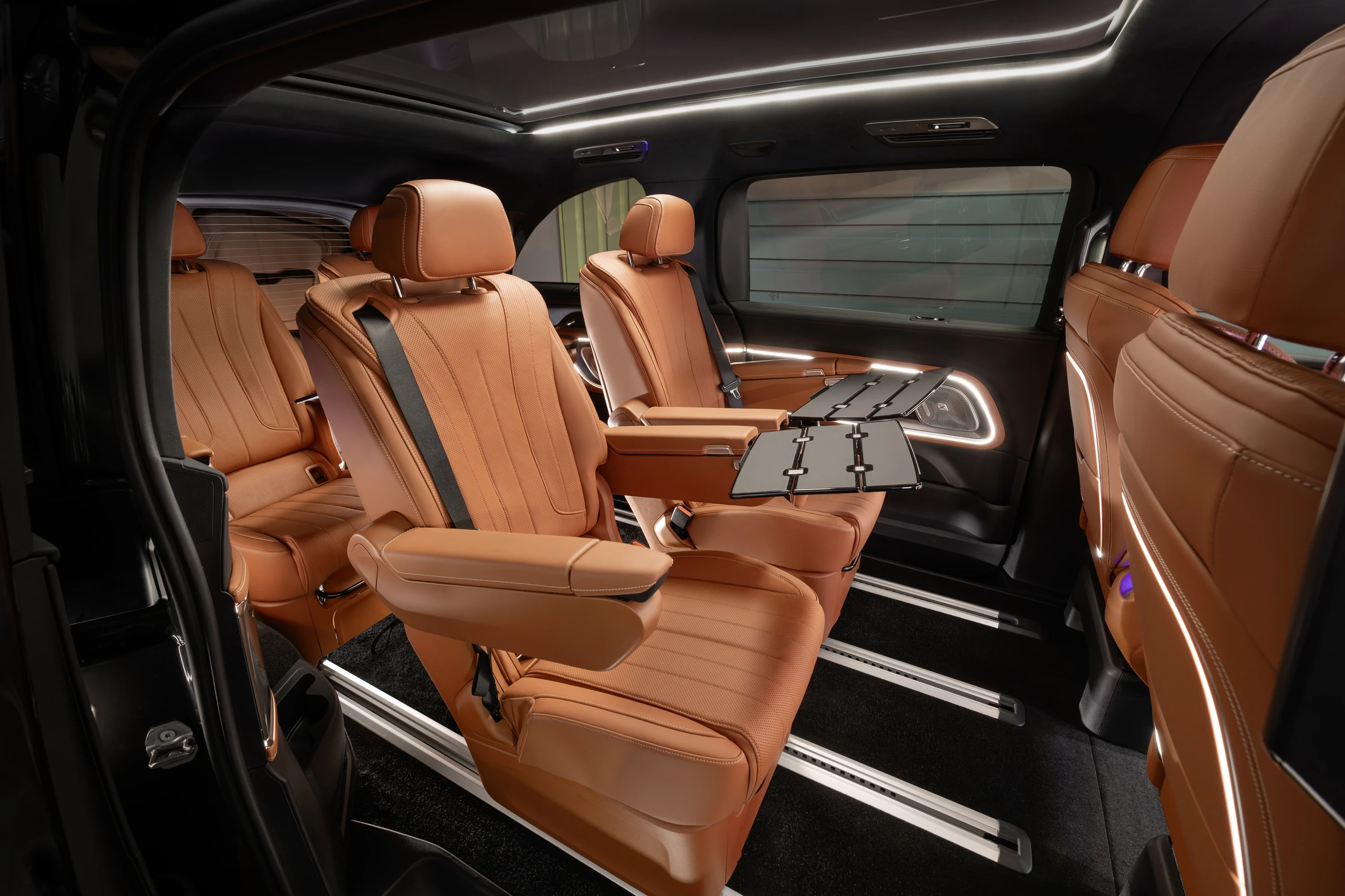 Mercedes VLE 300 secondrowseats view
