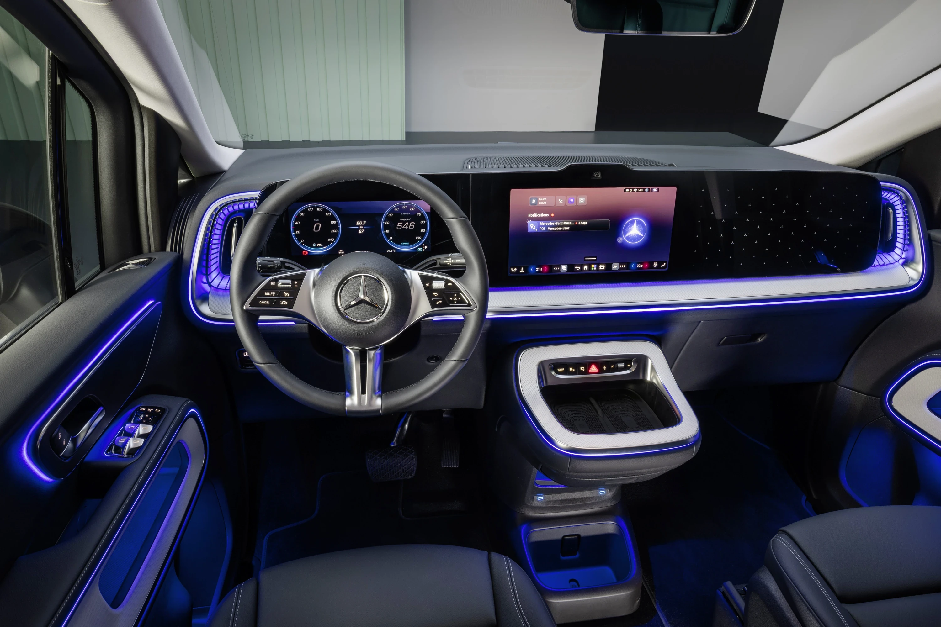 Mercedes VLE 300 screens view