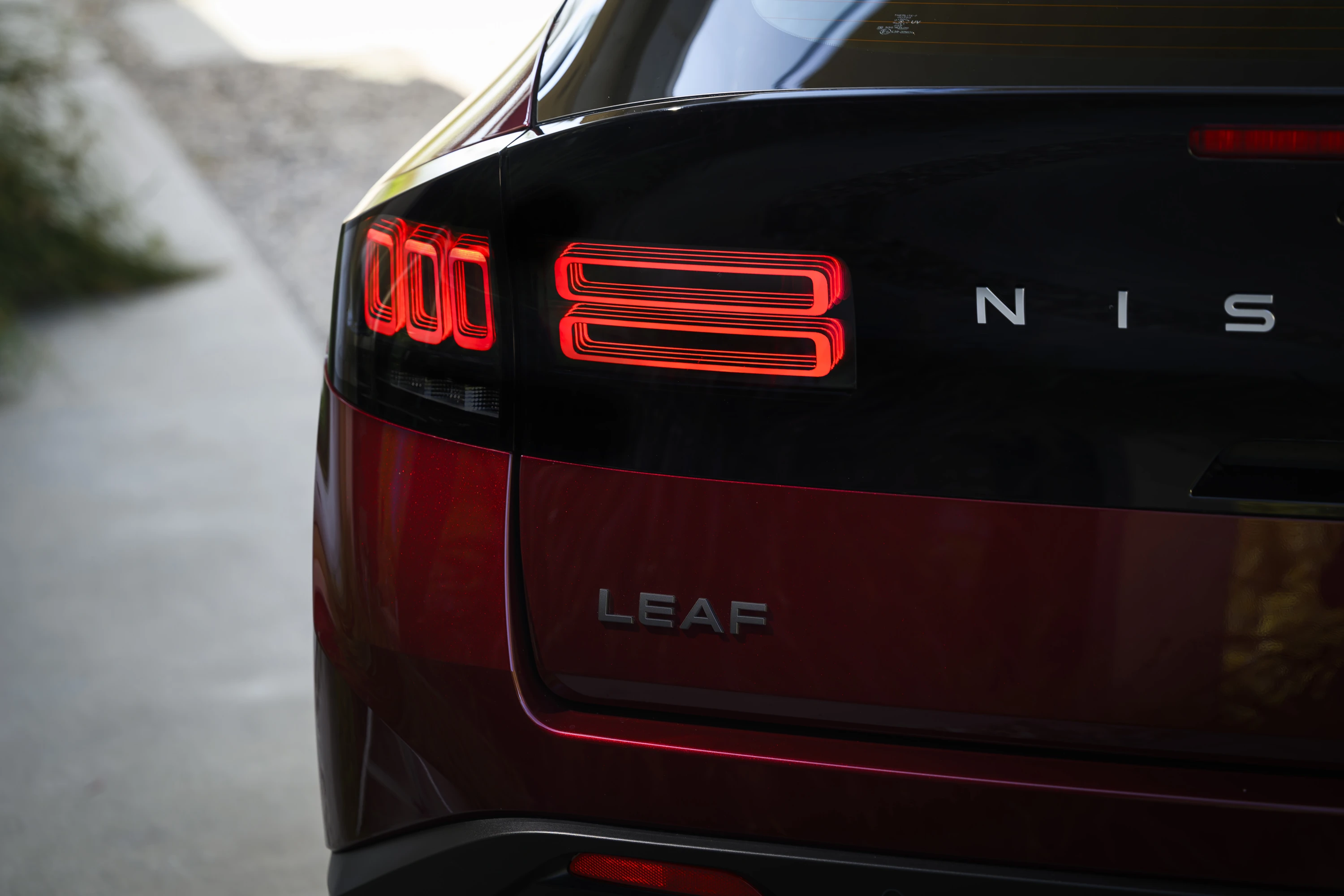 Nissan Leaf Standard Range taillights view