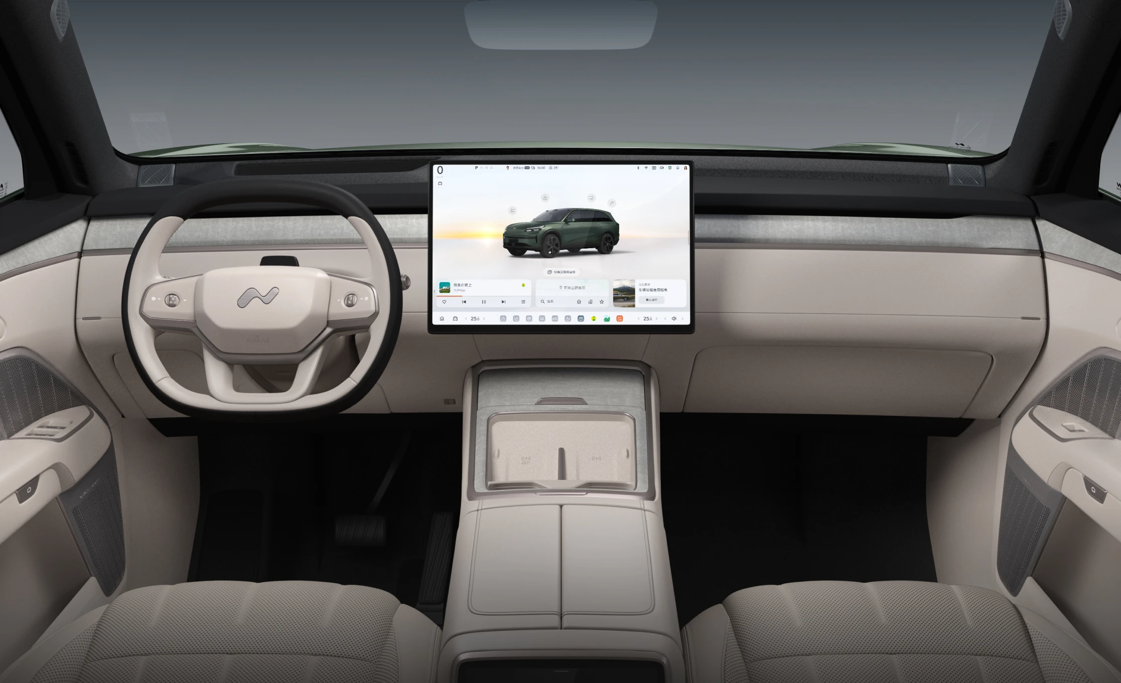 Onvo L80 RWD 85 kWh interior view