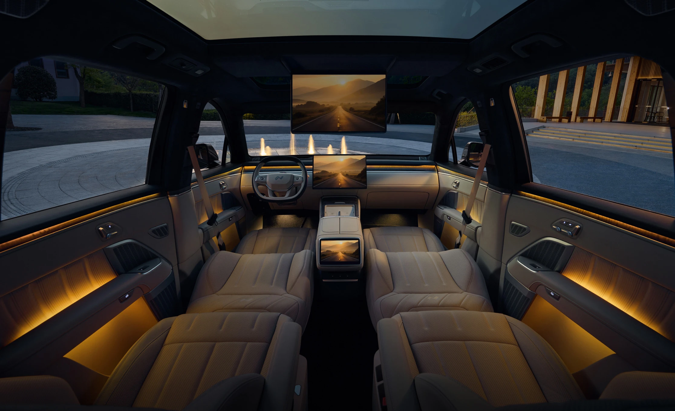 ONVO L90 RWD interior view