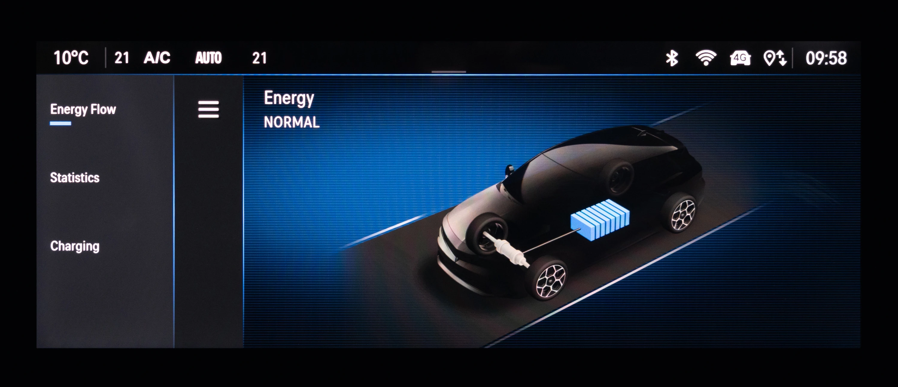 Opel Astra Electric screens view