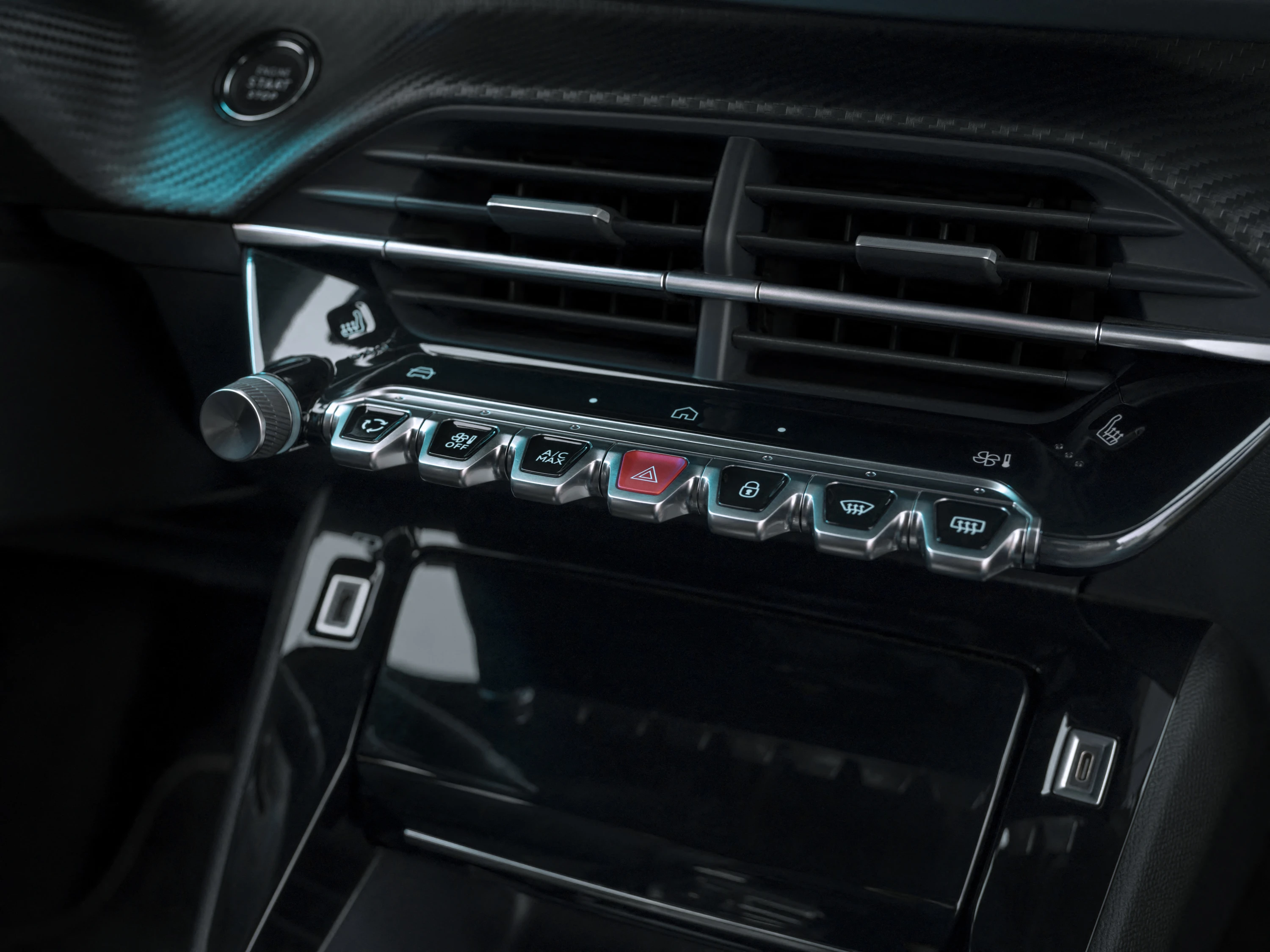 Peugeot E-208 54 kWh interior view
