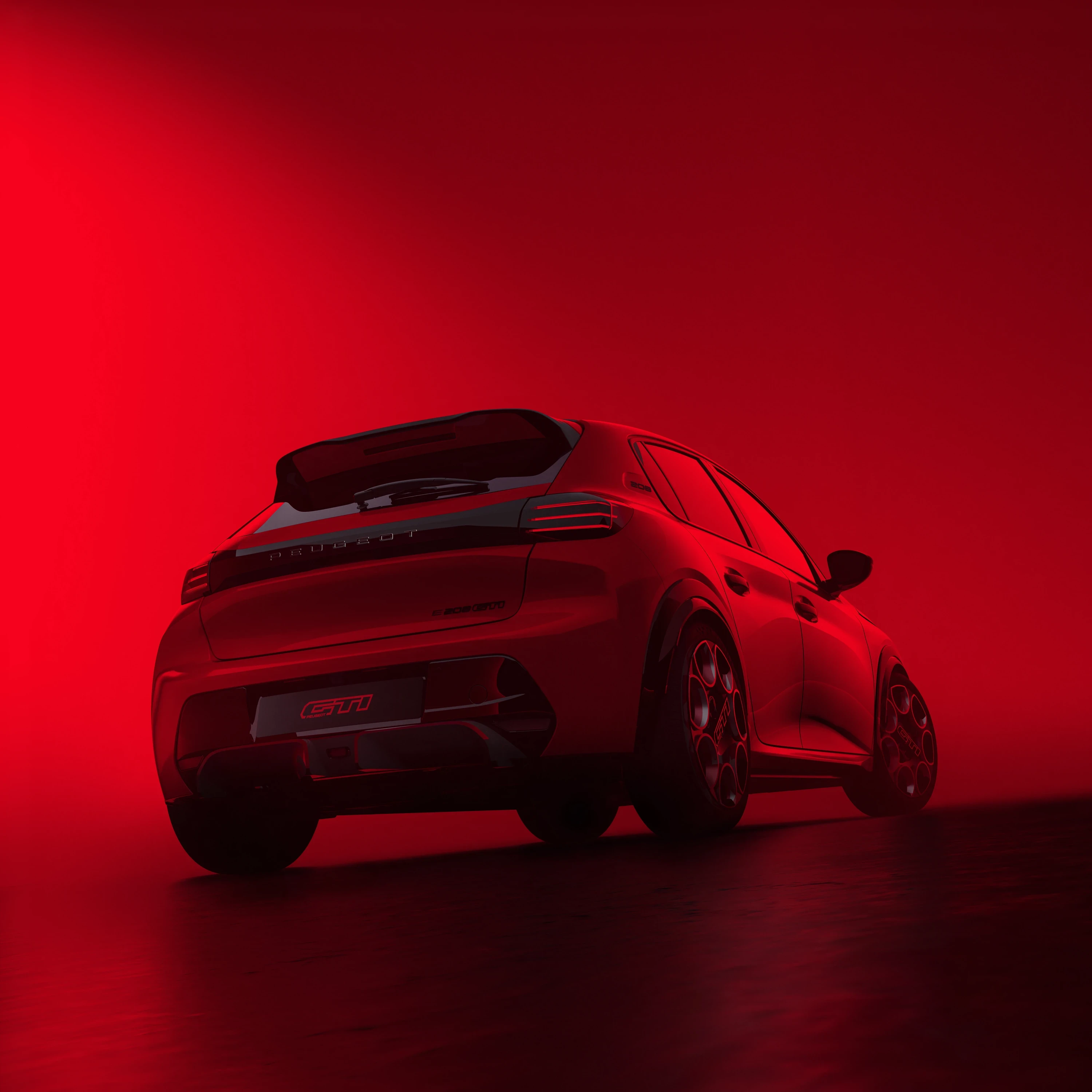 Peugeot E-208 GTi exterior view