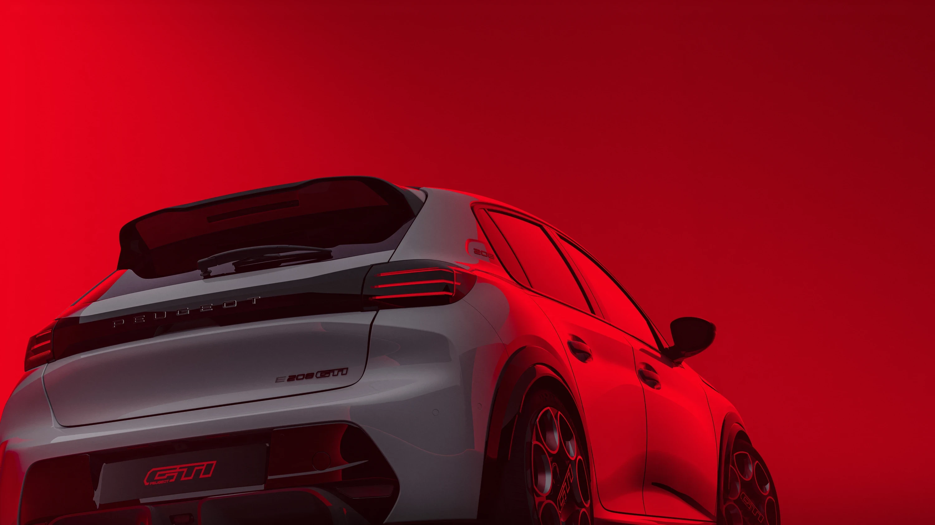 Peugeot E-208 GTi exterior view
