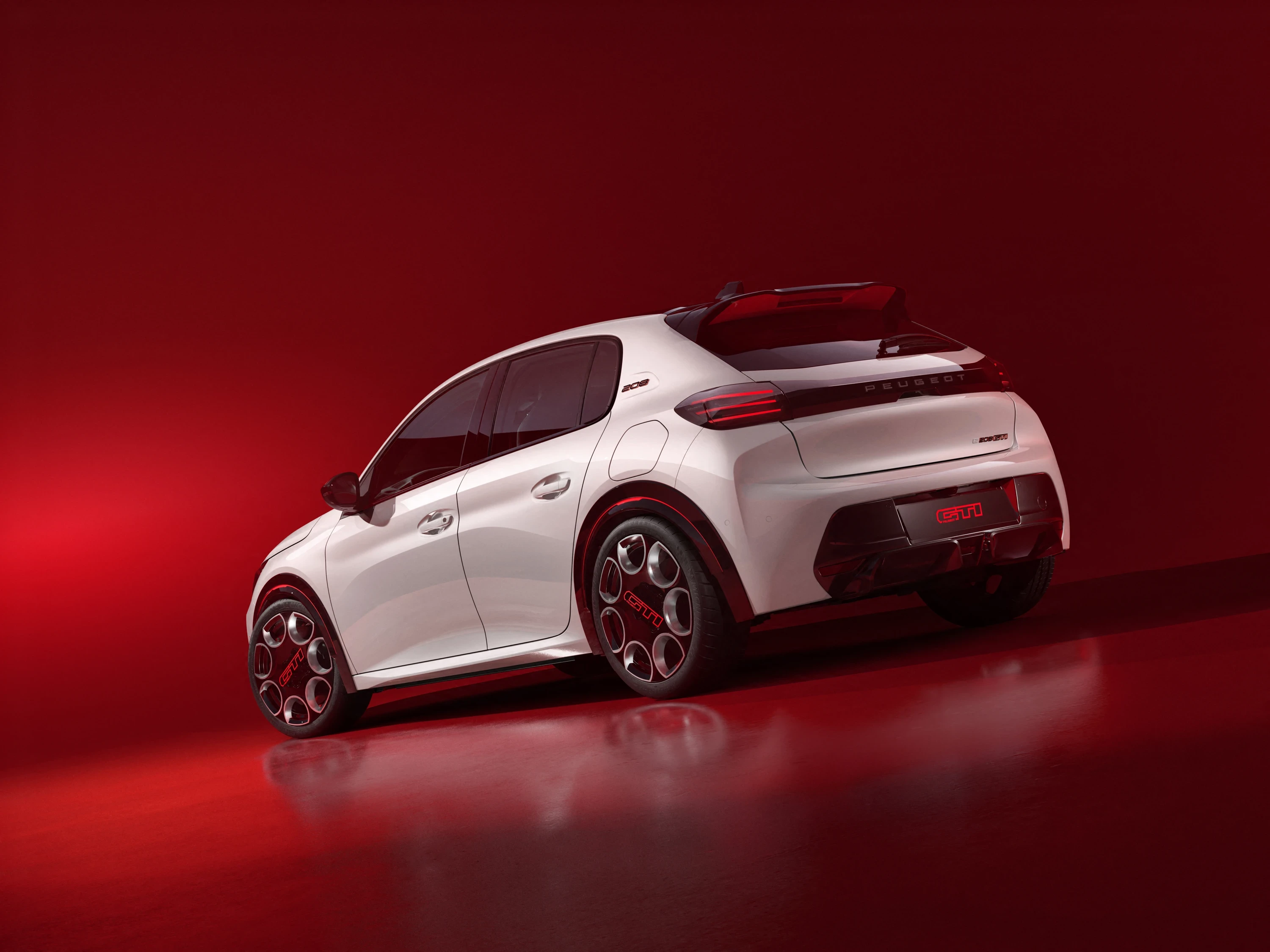 Peugeot E-208 GTi exterior view