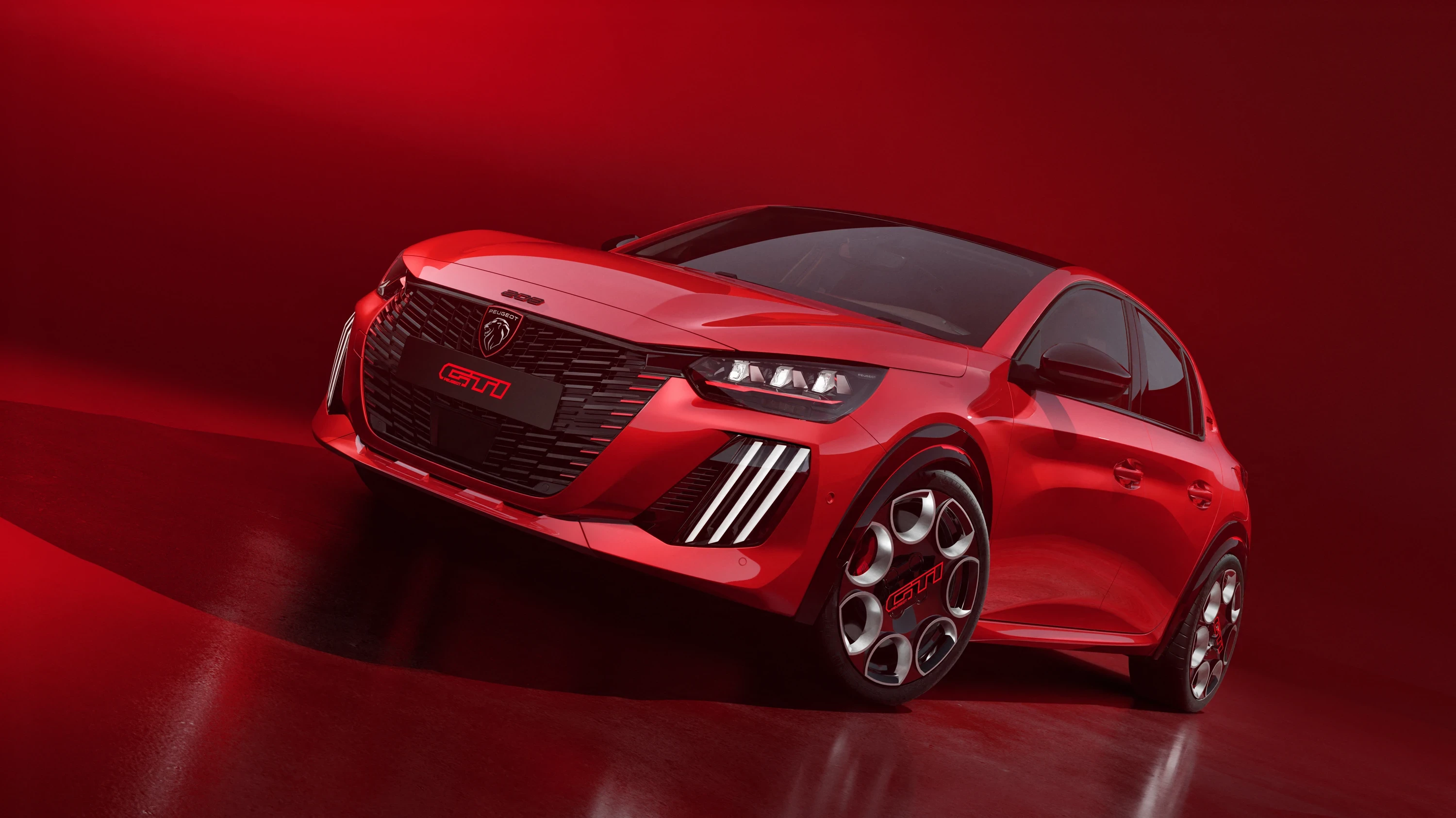 Peugeot E-208 GTi exterior view