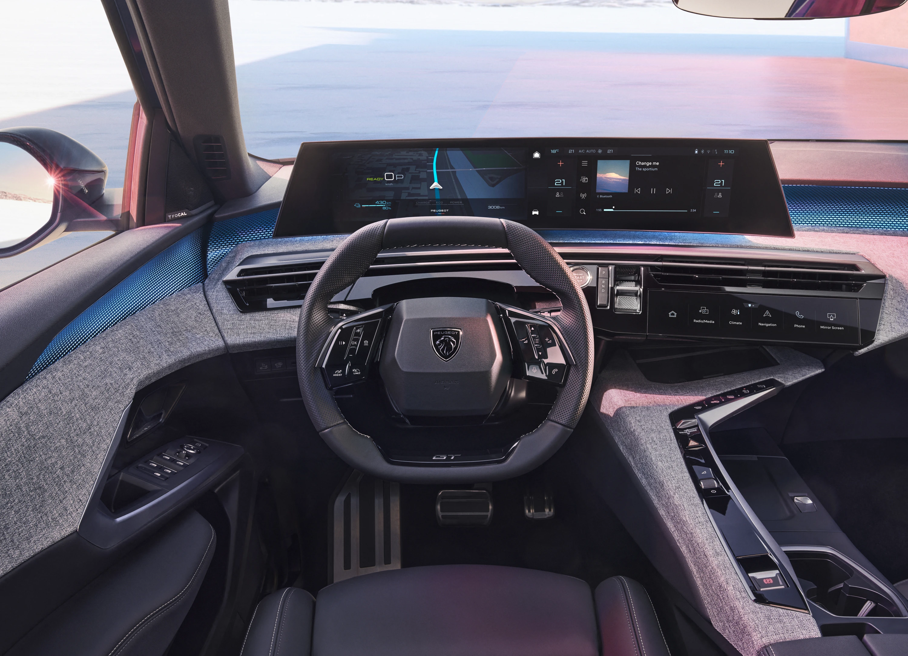 Peugeot E-3008 screens view