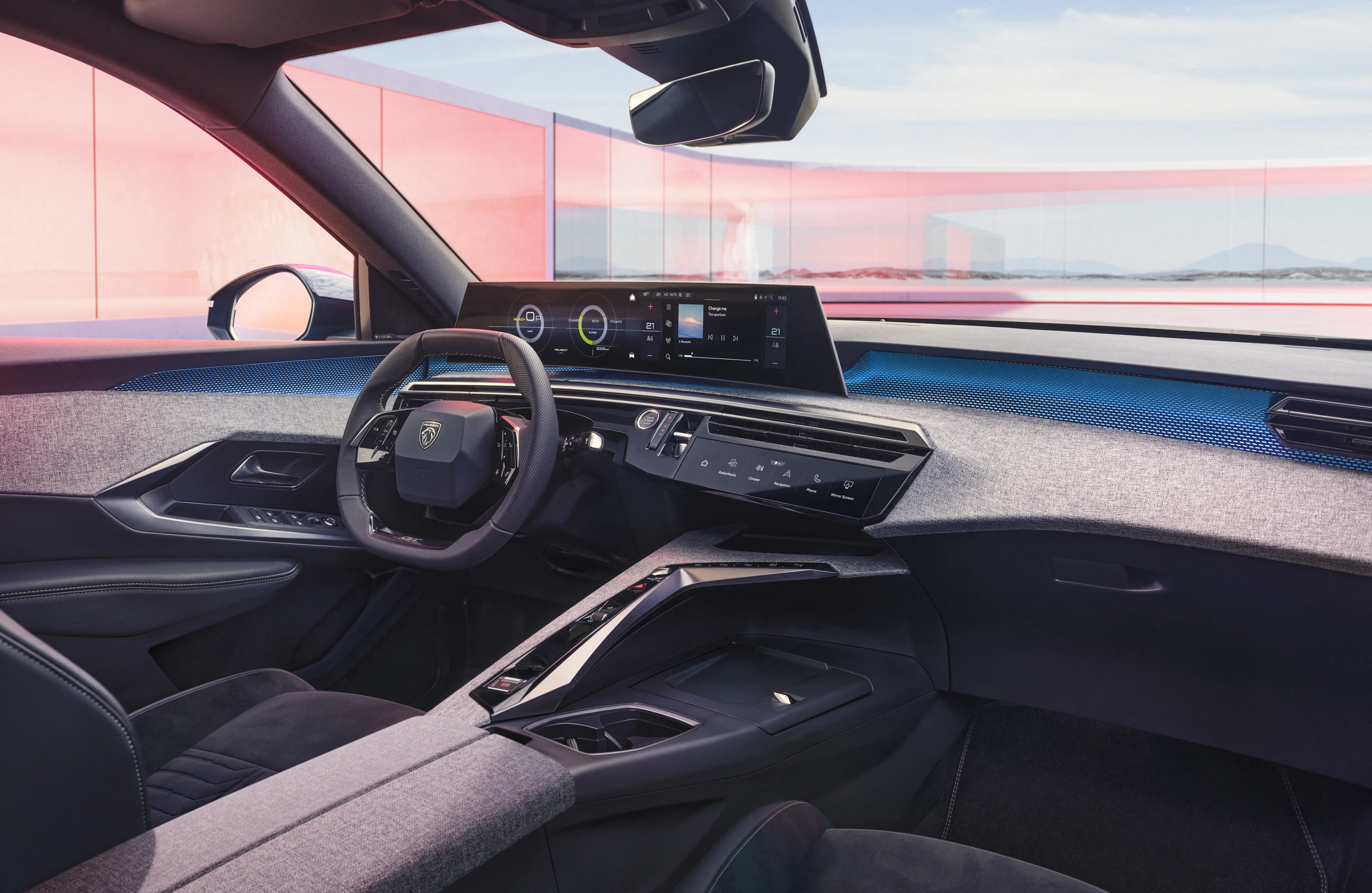 Peugeot E-3008 screens view