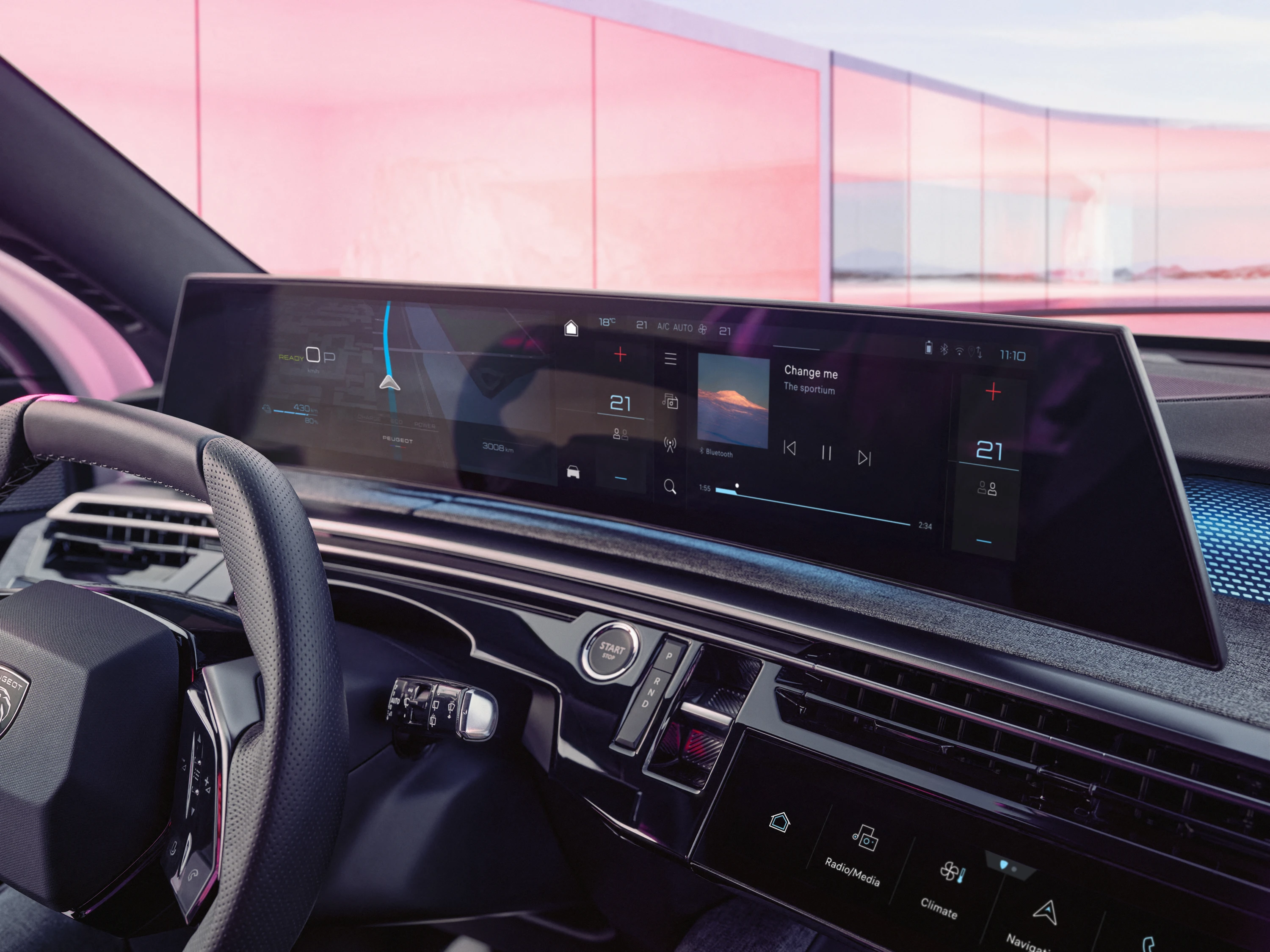 Peugeot E-3008 screens view