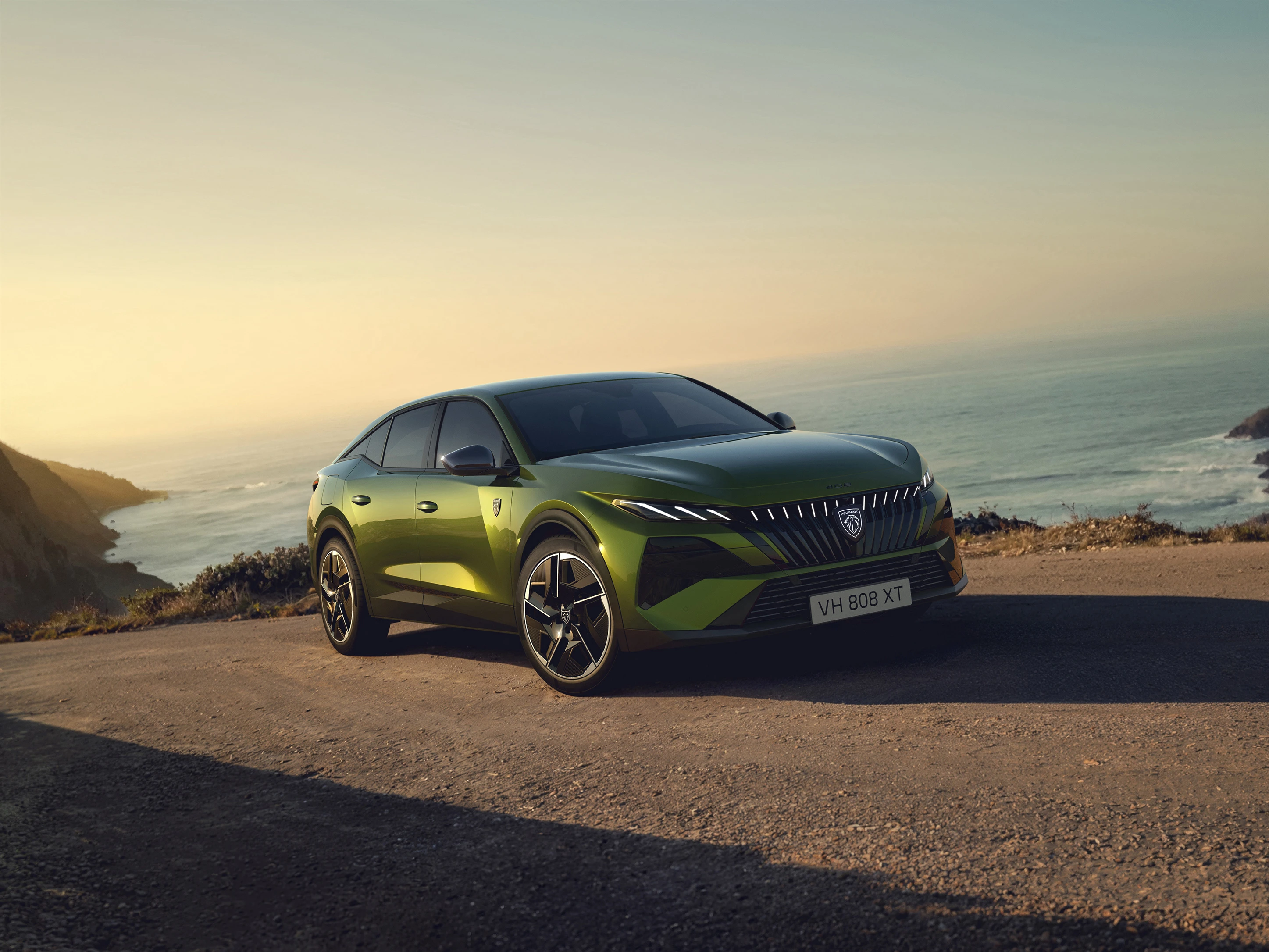 Peugeot e-408 58 kWh exterior view