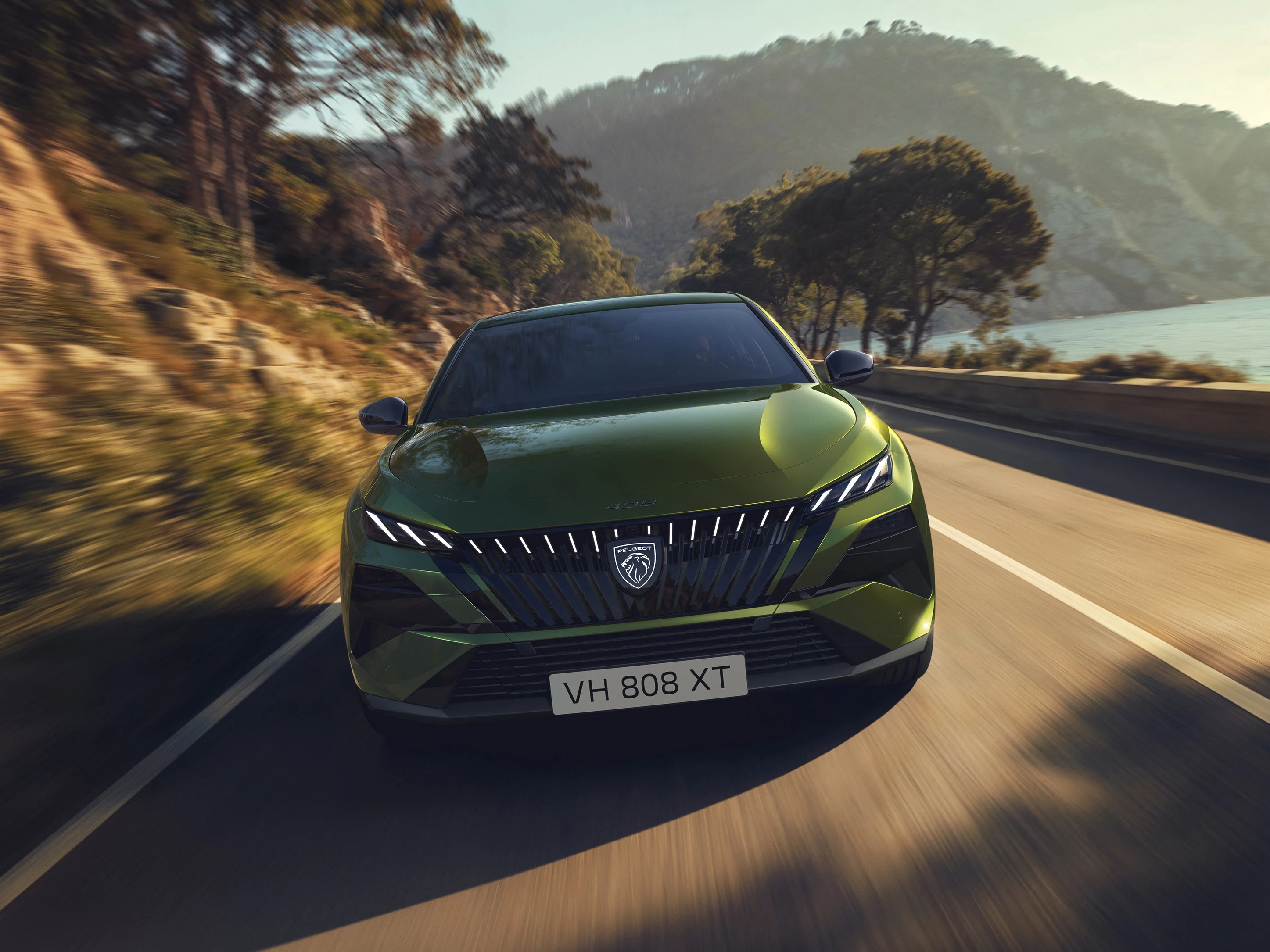 Peugeot e-408 58 kWh exterior view