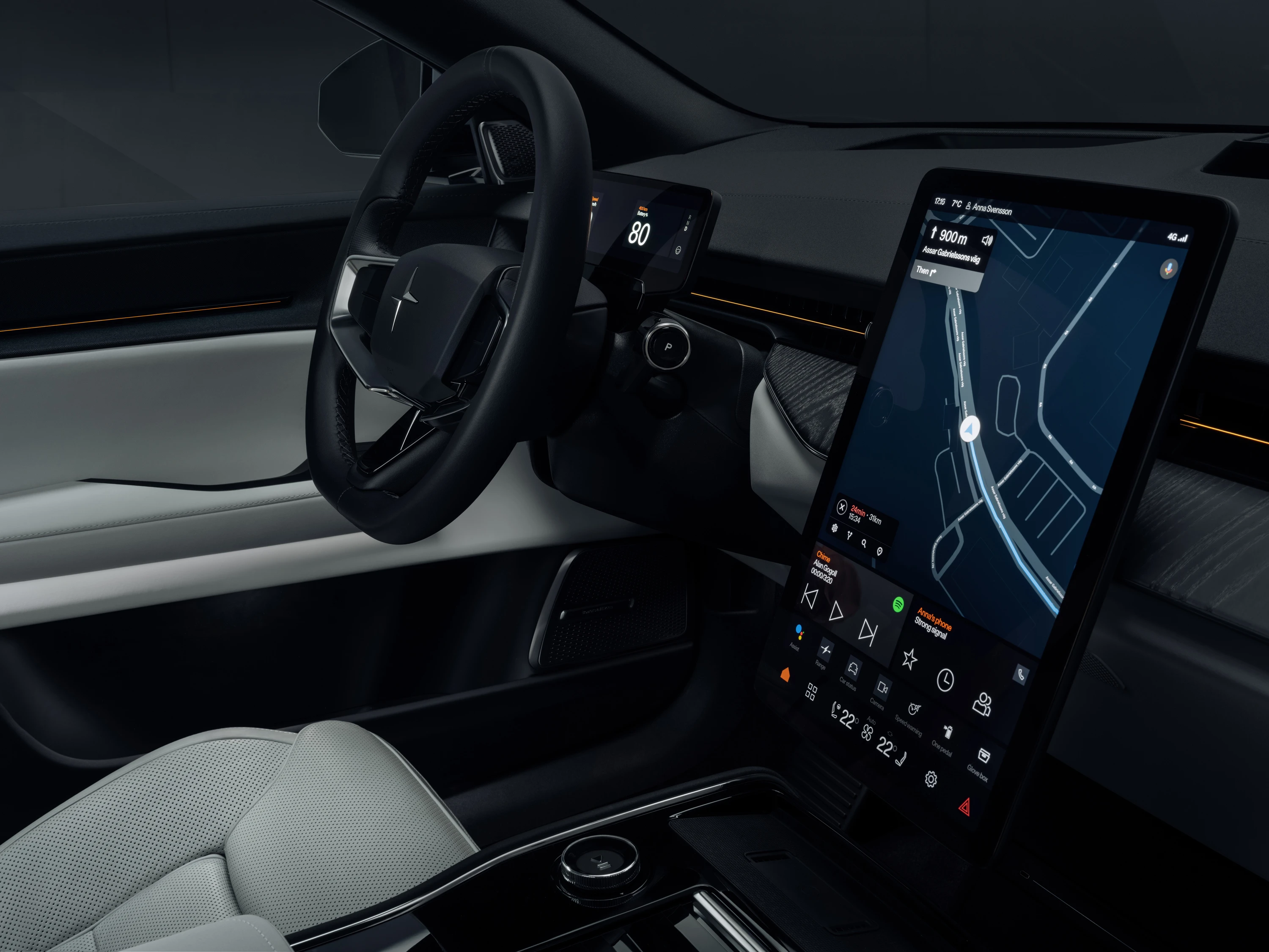 Polestar 3 Long Range Dual Motor screens view