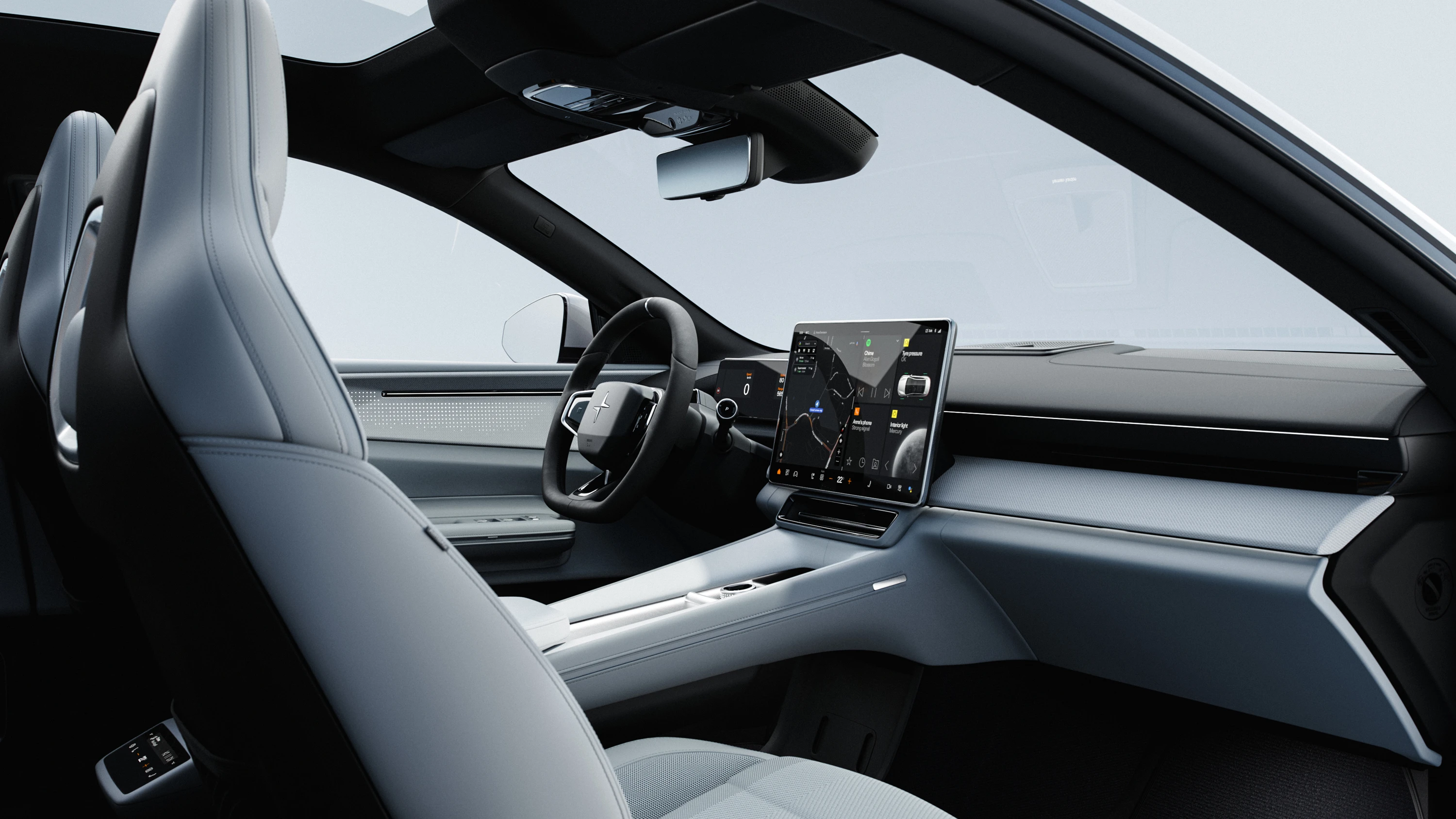 Polestar 4 Long range Dual motor interior view