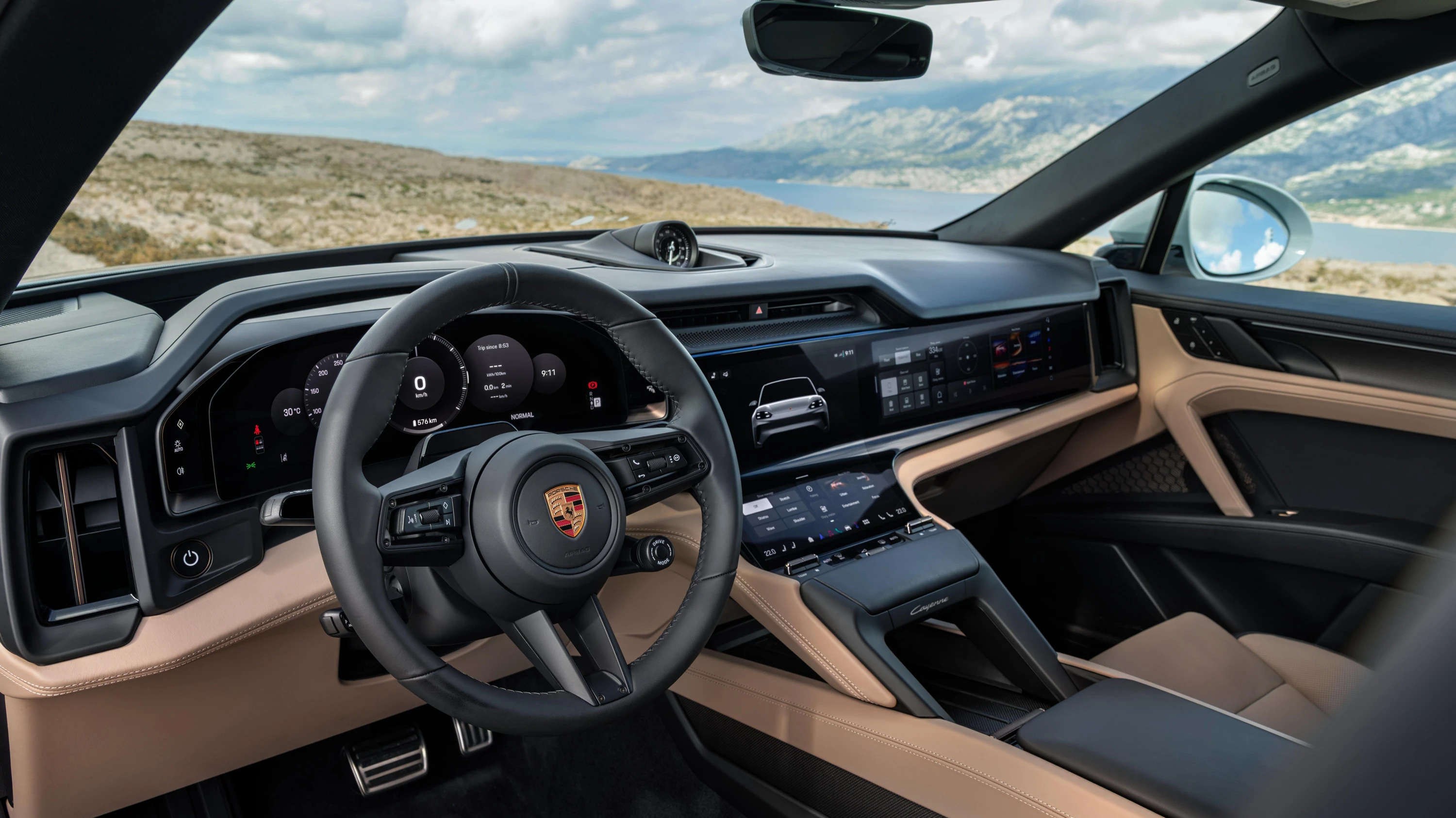 Porsche Cayenne S Coupé interior view