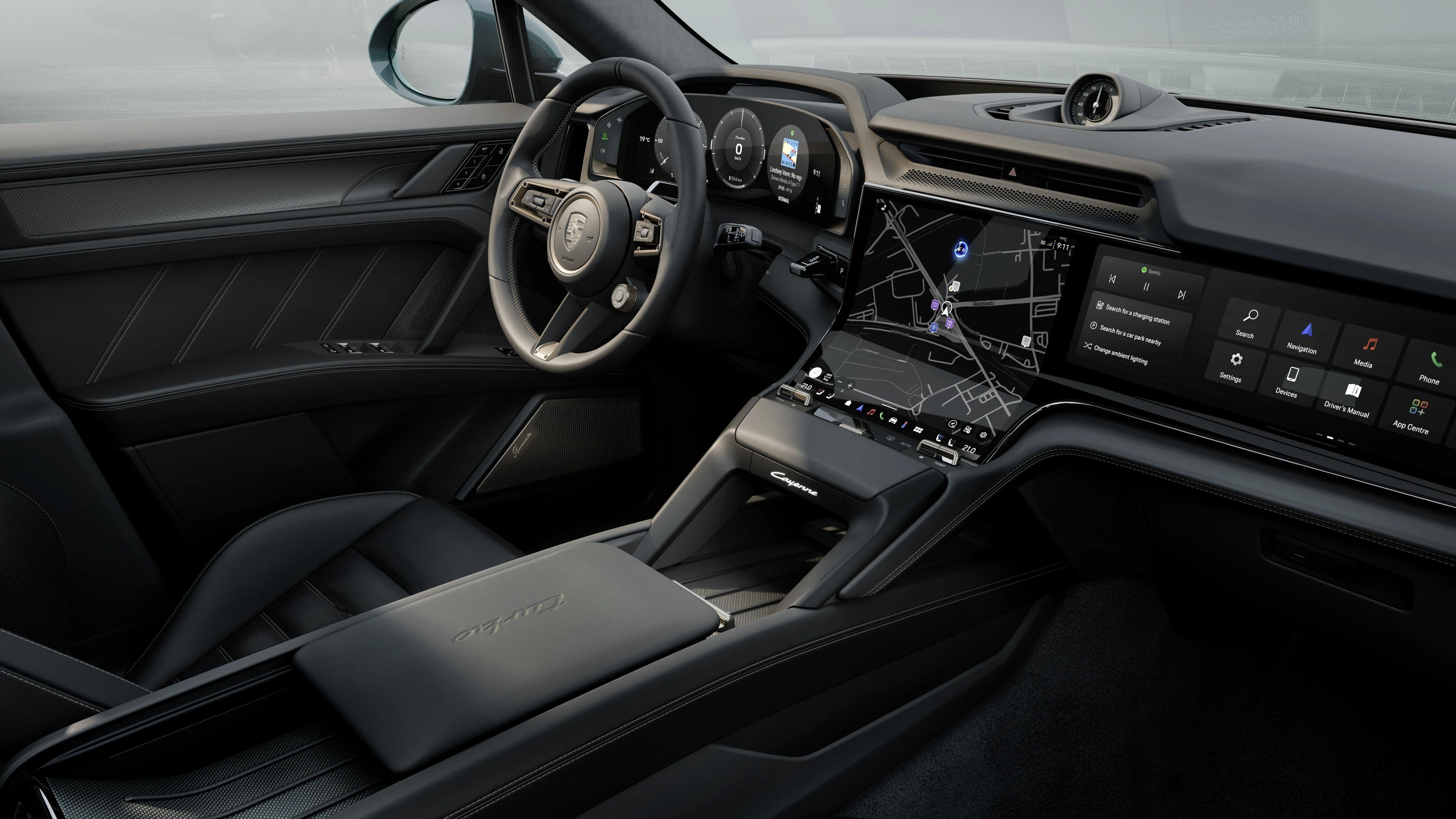 Porsche Cayenne Turbo interior view