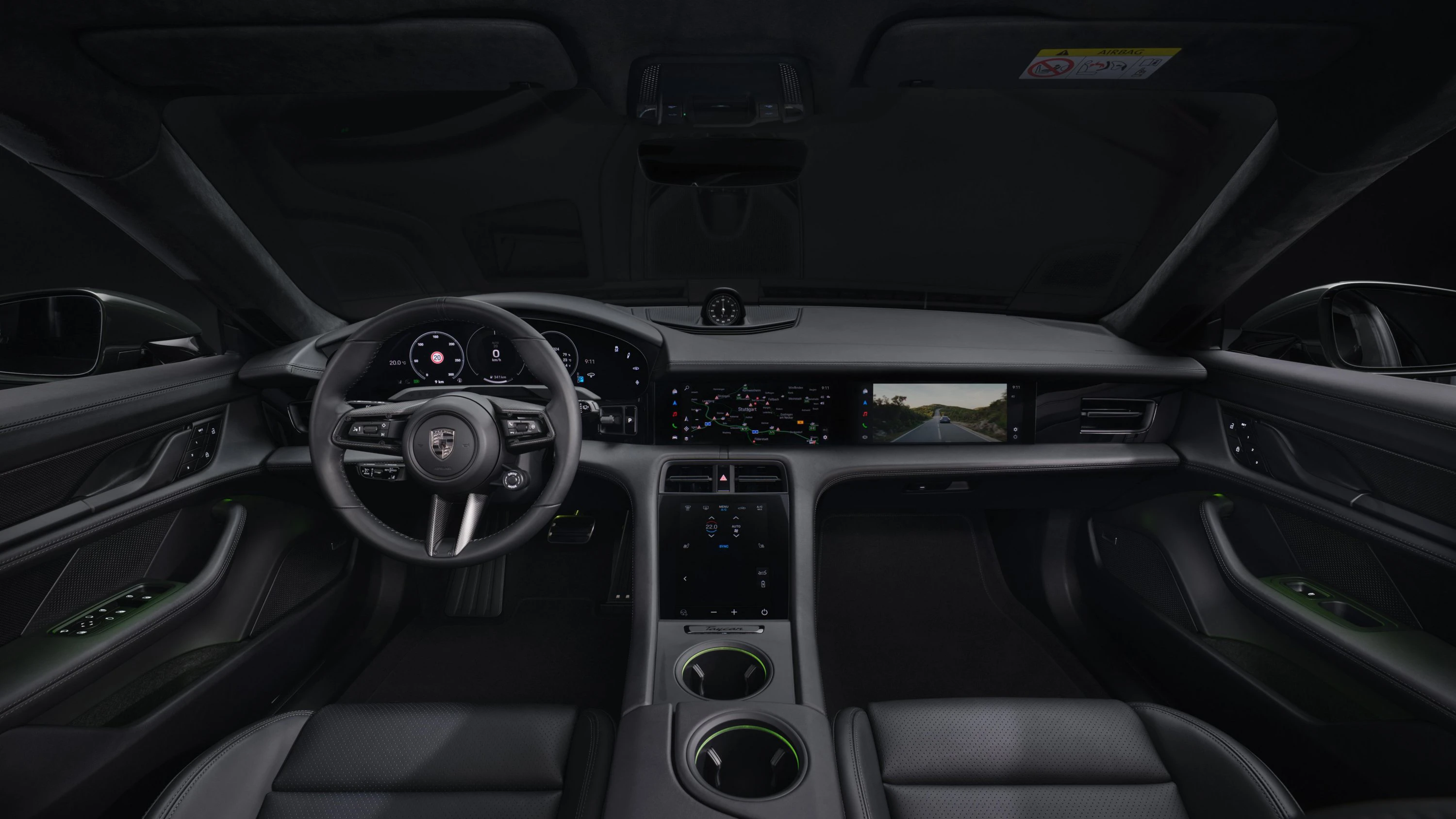 Porsche Taycan Turbo Cross Turismo interior view
