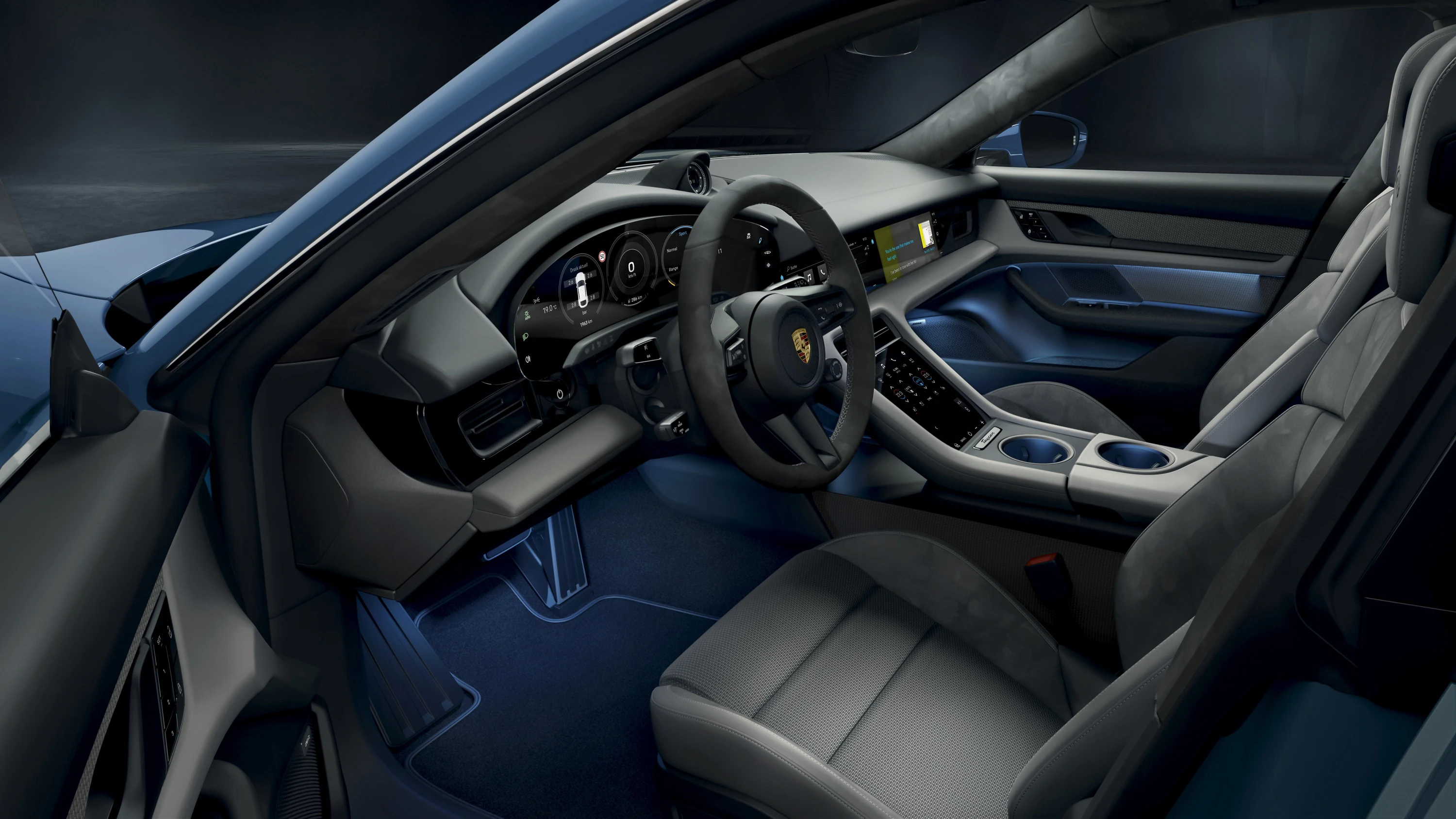 Porsche Taycan Turbo Cross Turismo (GEN1) frontseats view