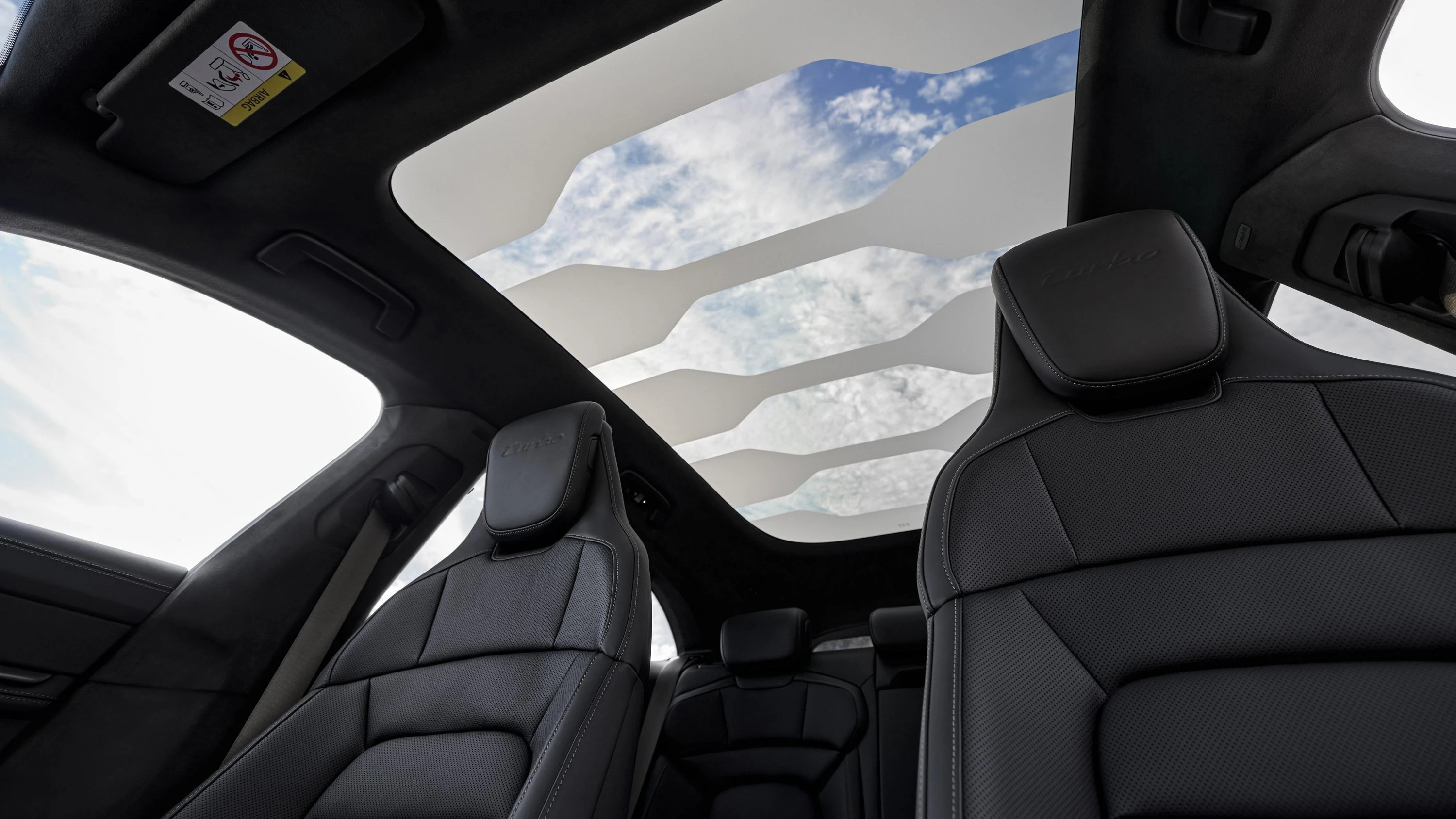 Porsche Taycan Turbo S Cross Turismo roof view