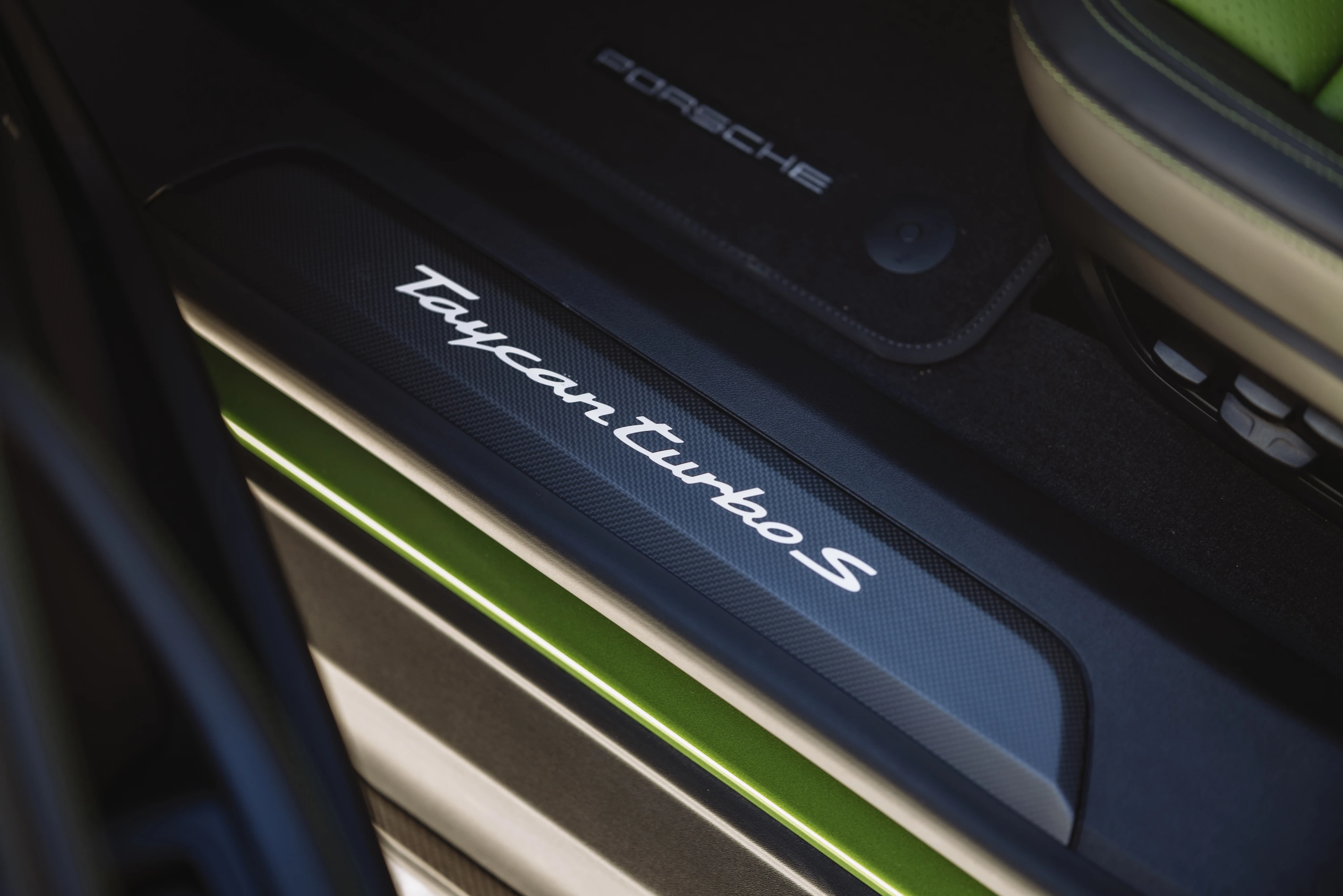 Porsche Taycan Turbo Sport Turismo interior view
