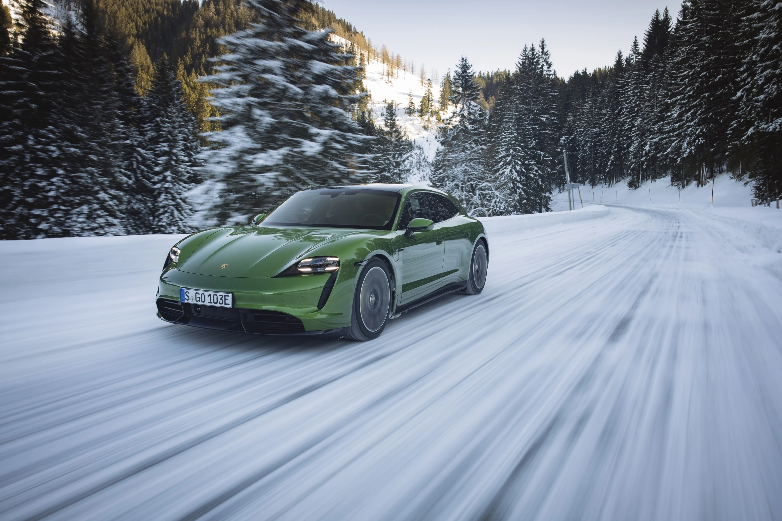 Porsche Taycan Turbo Sport Turismo electric vehicle exterior