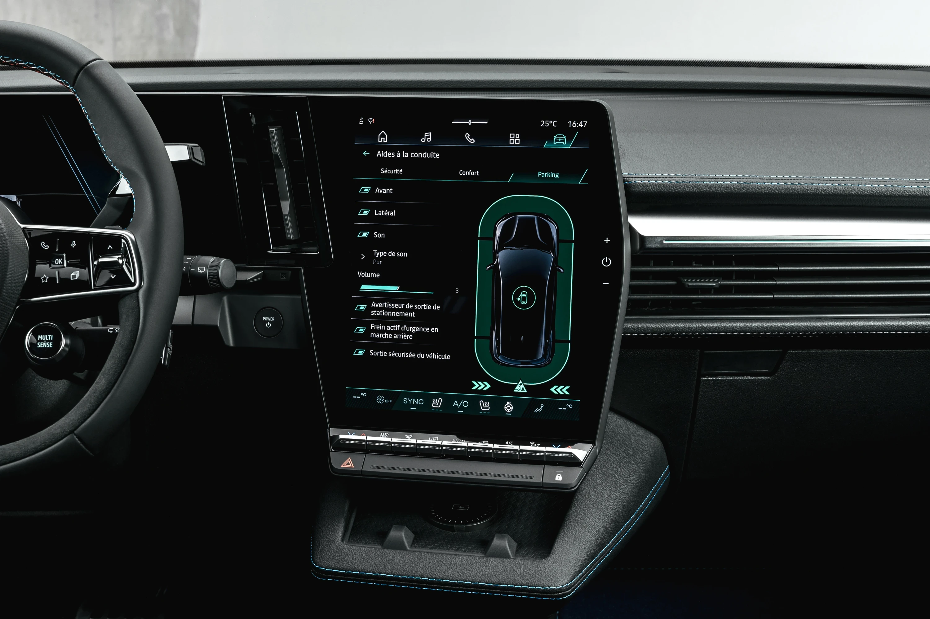 Renault Megane E-Tech 67 kWh screens view
