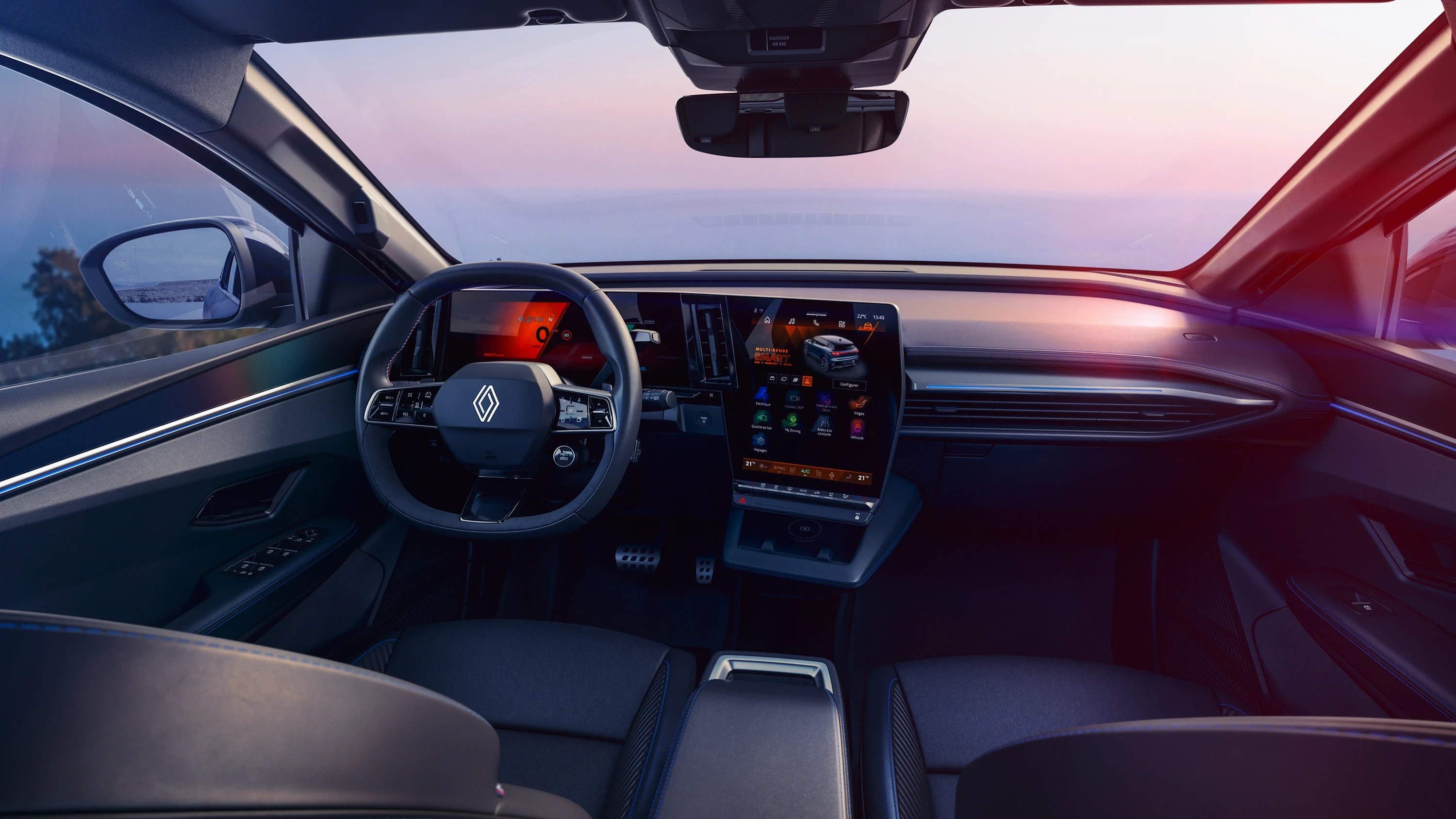 Renault Megane E-Tech 67 kWh screens view