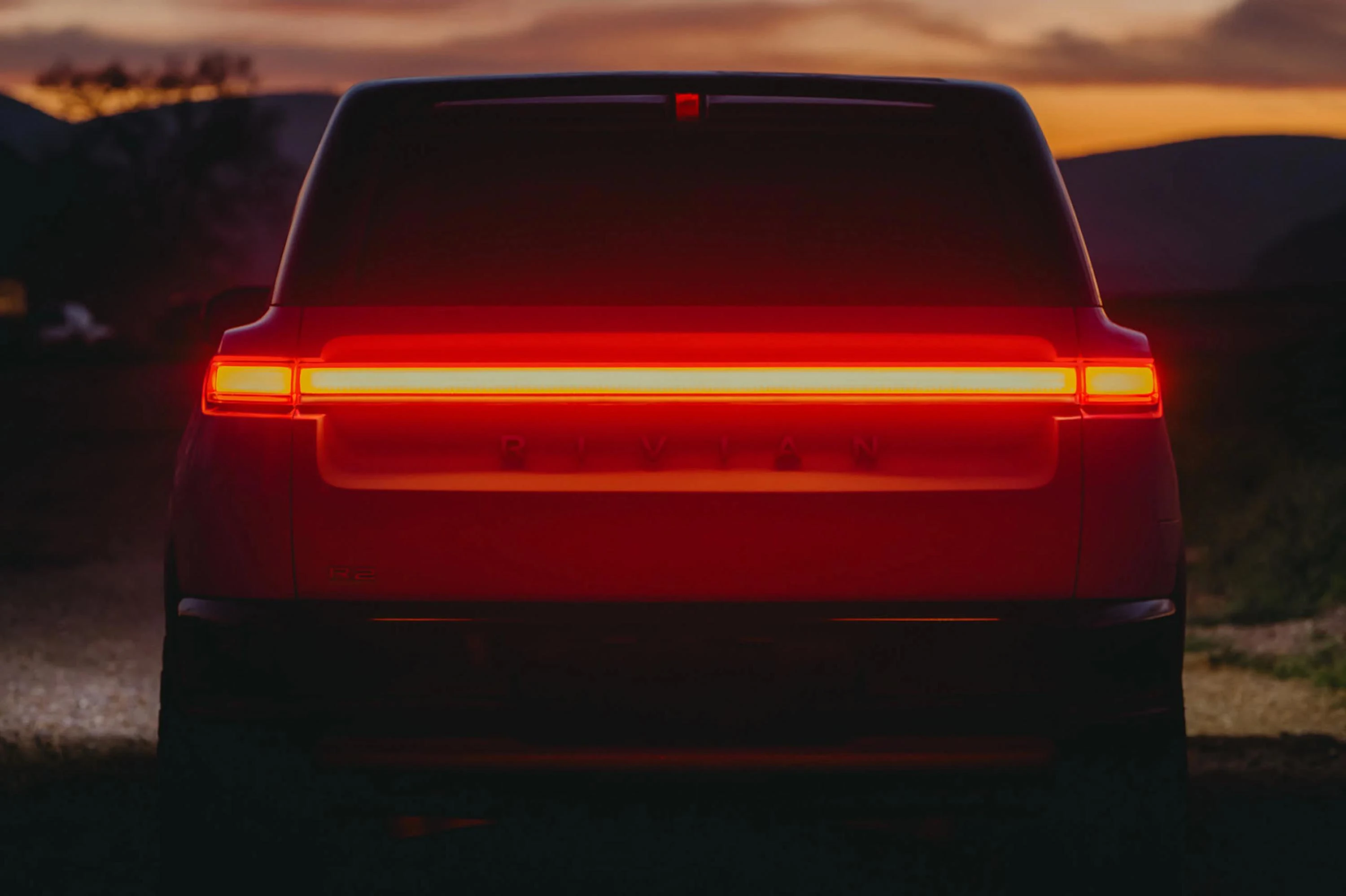 Rivian R2 Dual-Motor AWD taillights view