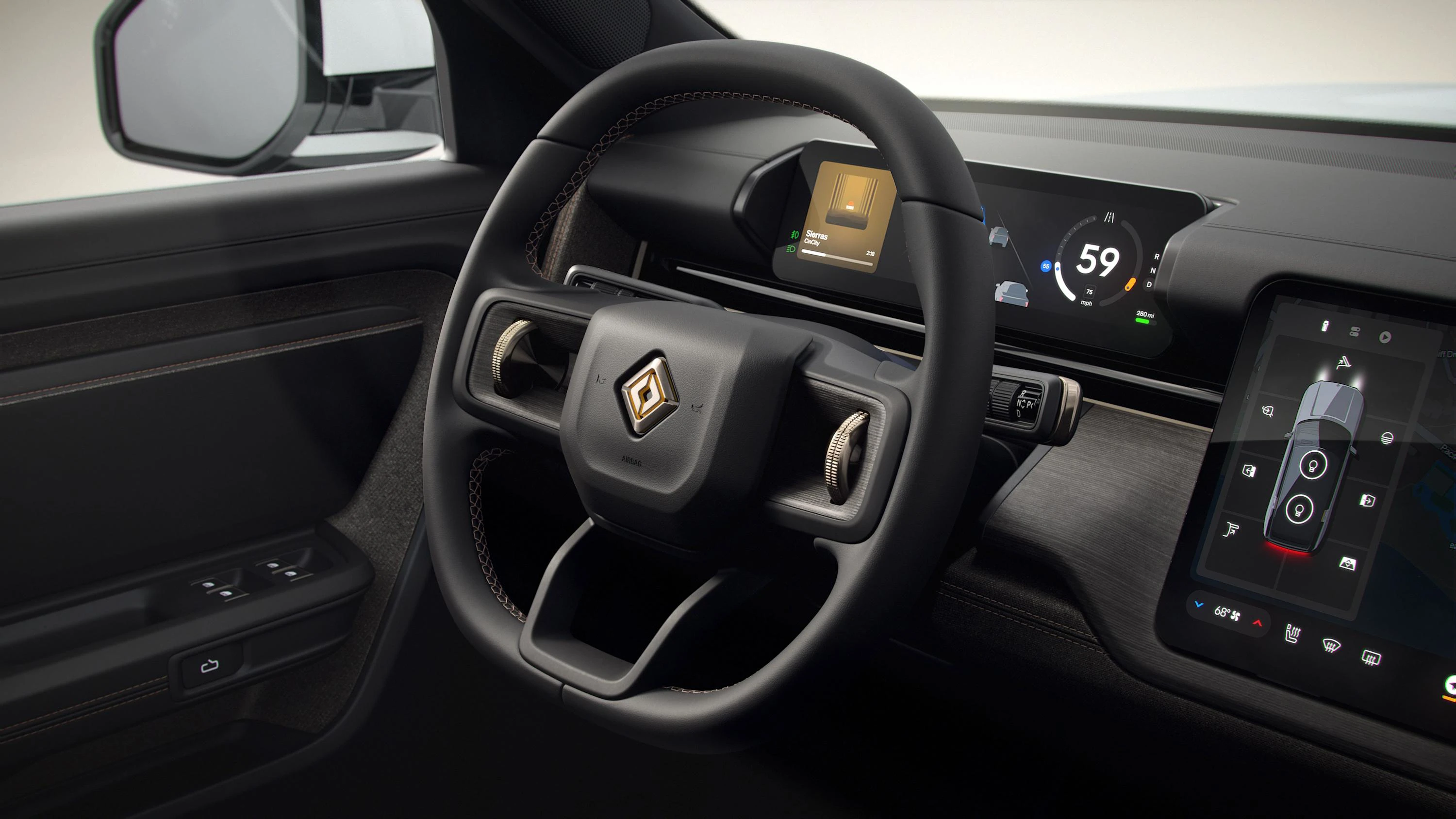 Rivian R2 Dual-Motor AWD screens view