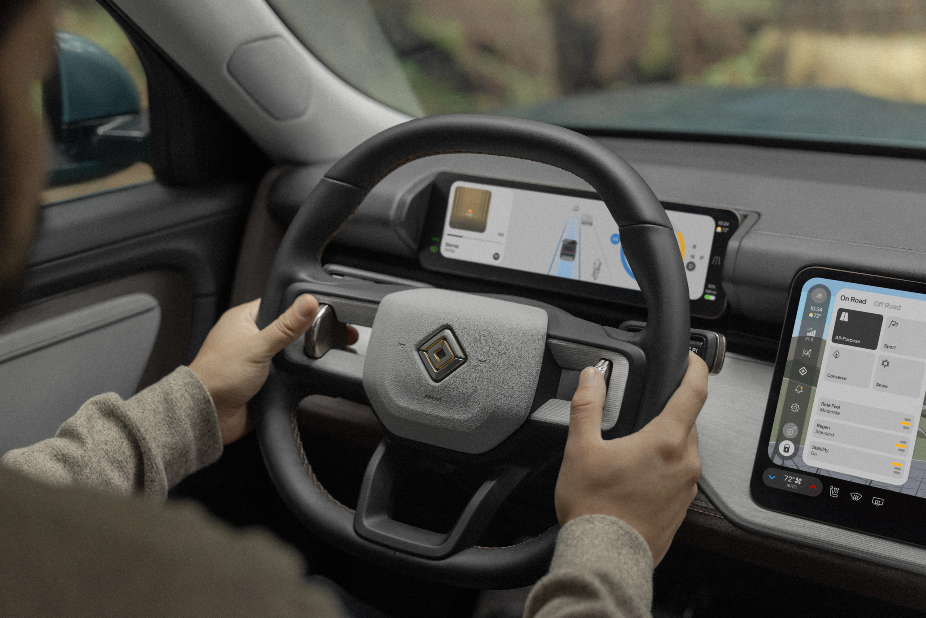 Rivian R2 Dual-Motor AWD Performance steeringwheel view