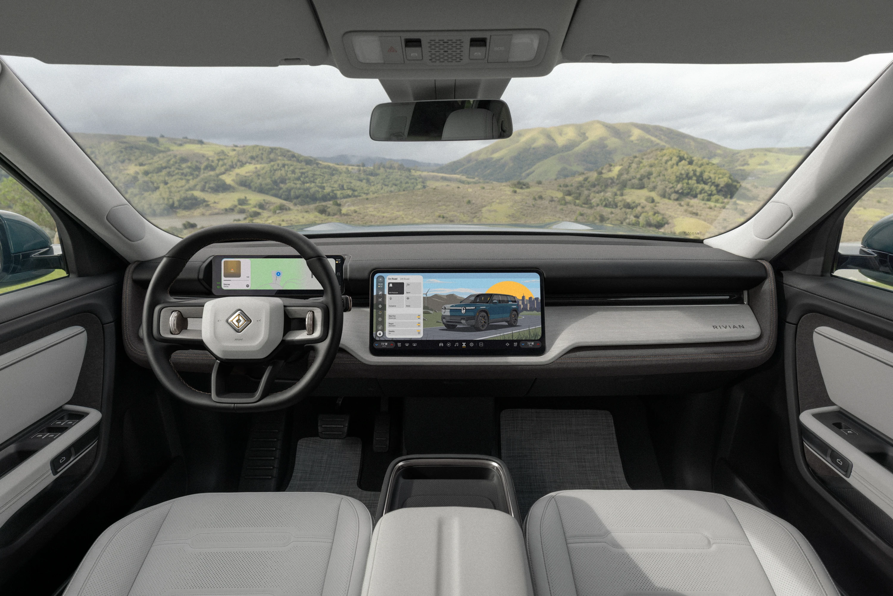 Rivian R2 RWD Long Range interior view