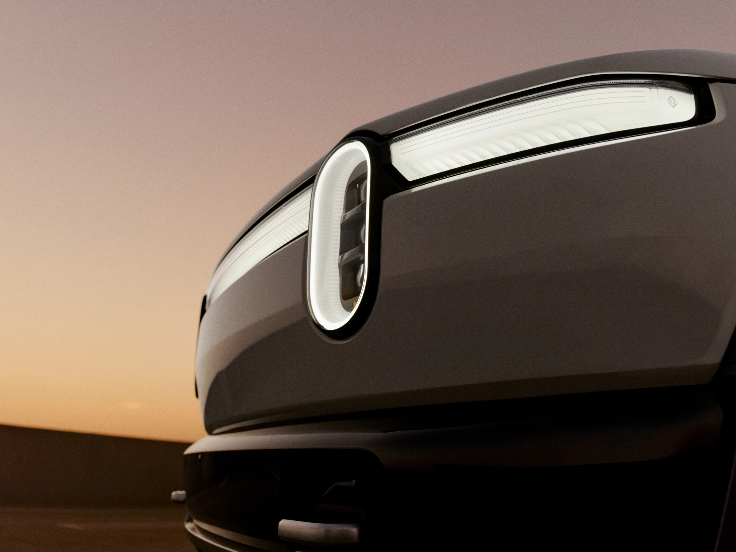 Rivian R2 RWD Long Range headlights view