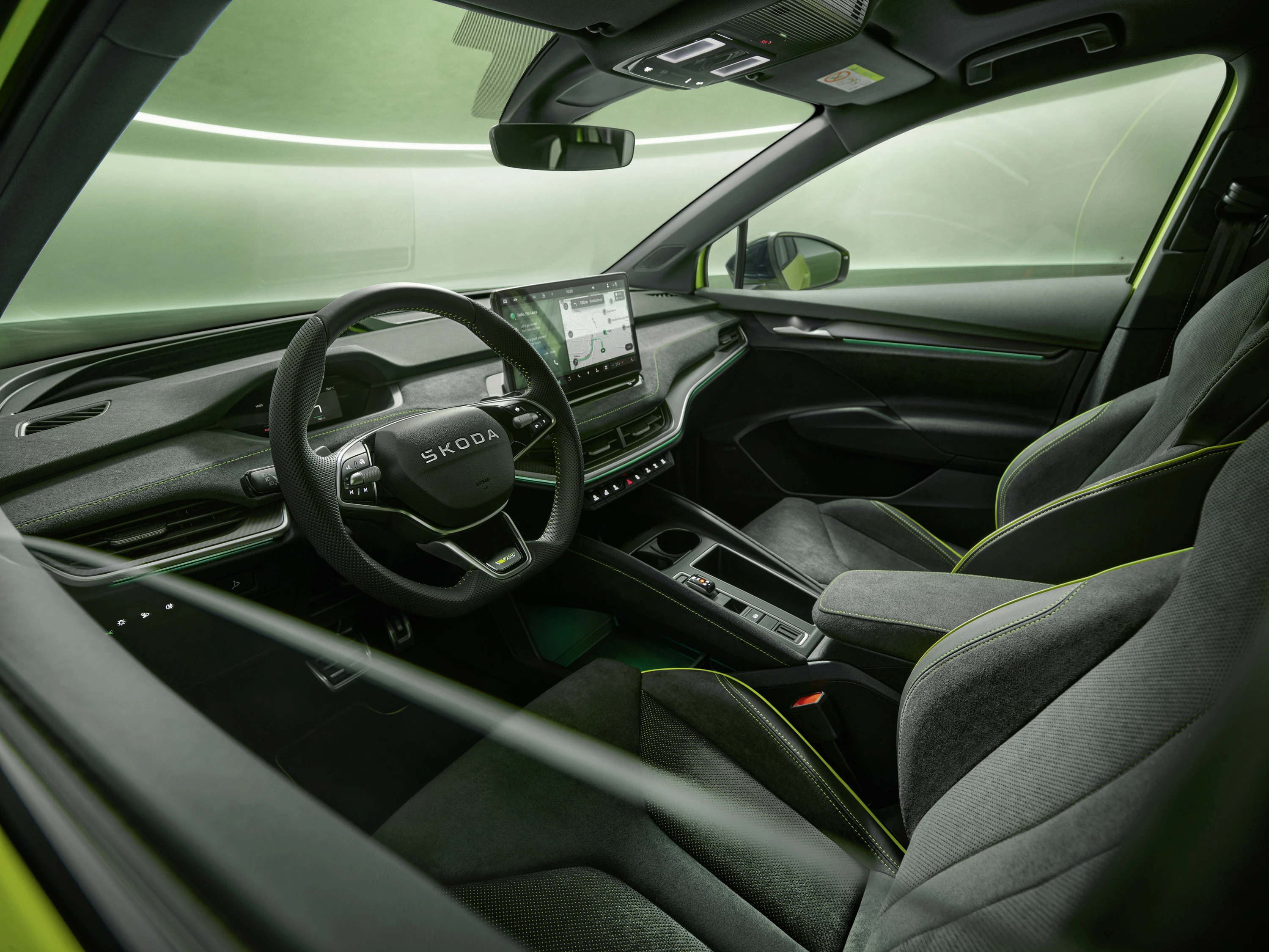 SKODA Enyaq RS interior view