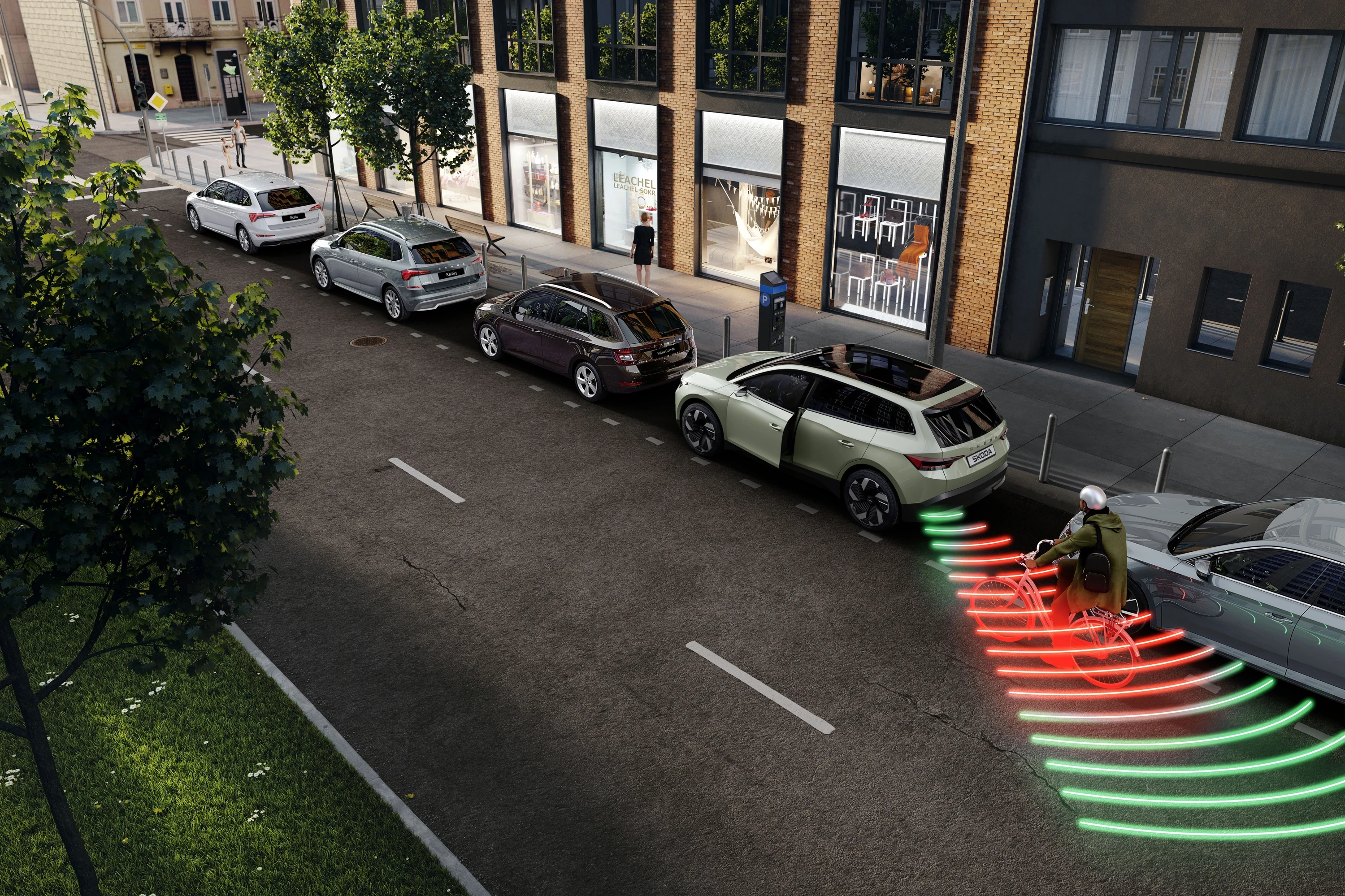 Skoda Epiq 55 sensors view