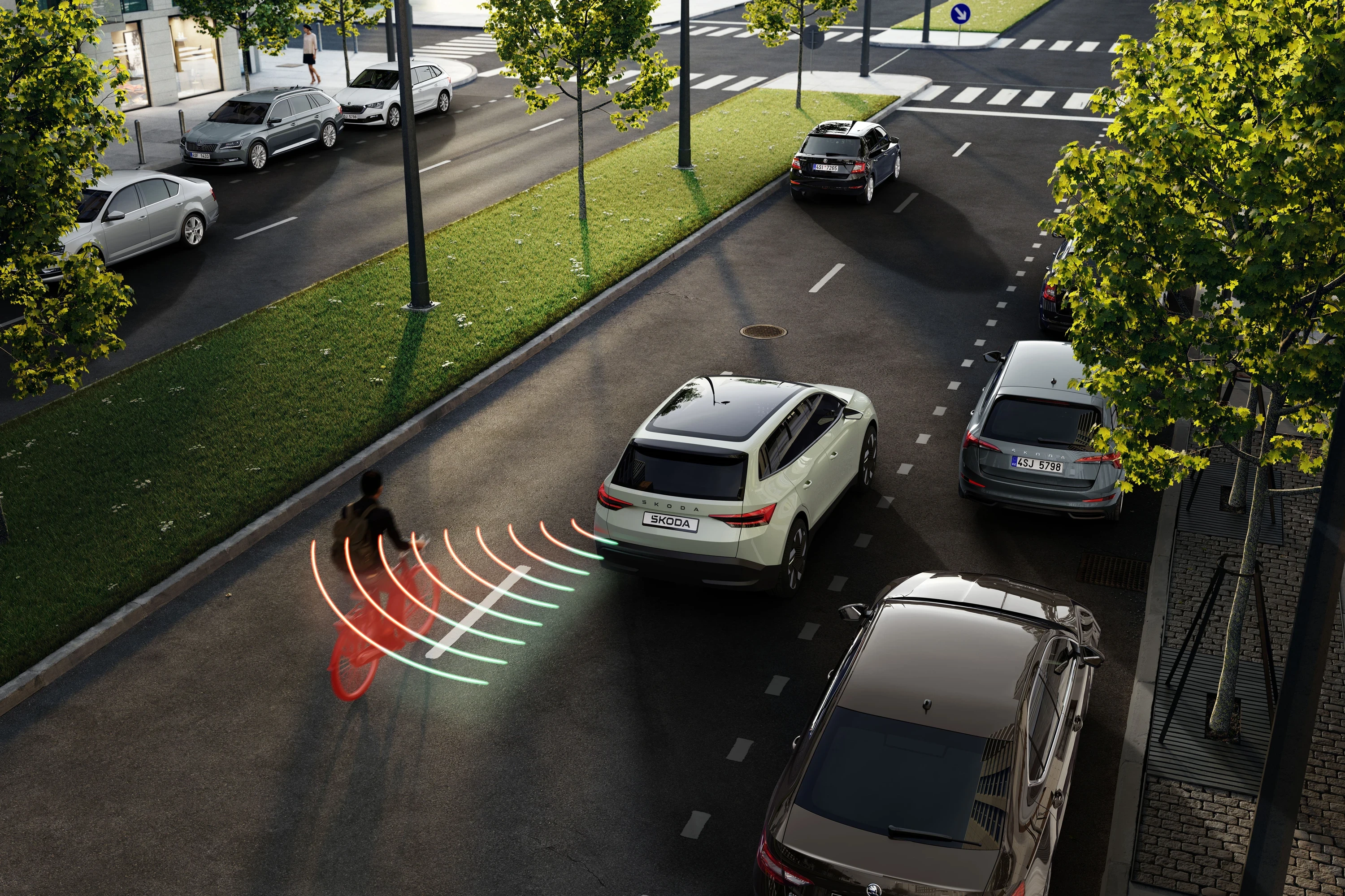 Skoda Epiq 55 sensors view
