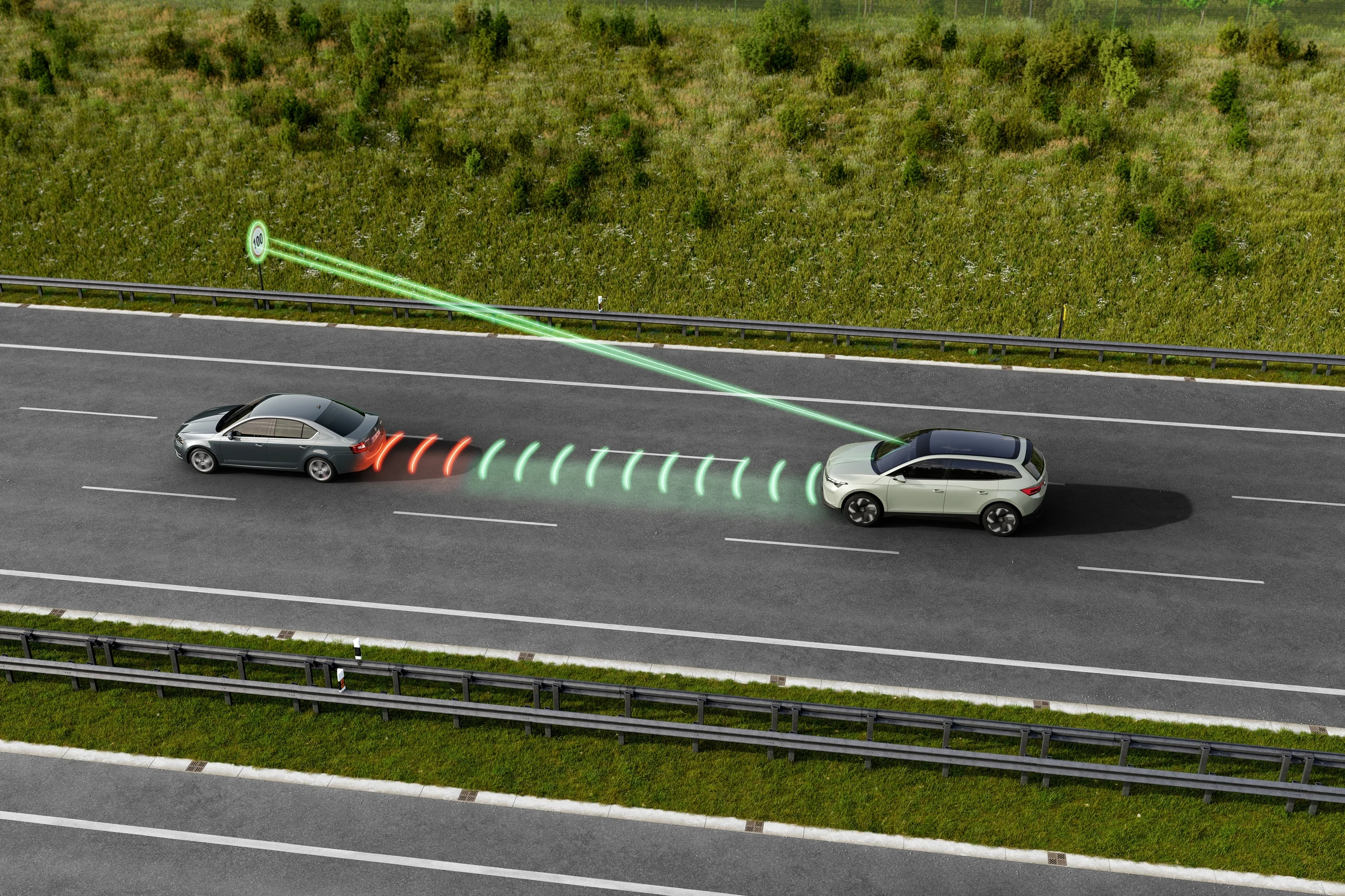 Skoda Epiq 55 sensors view