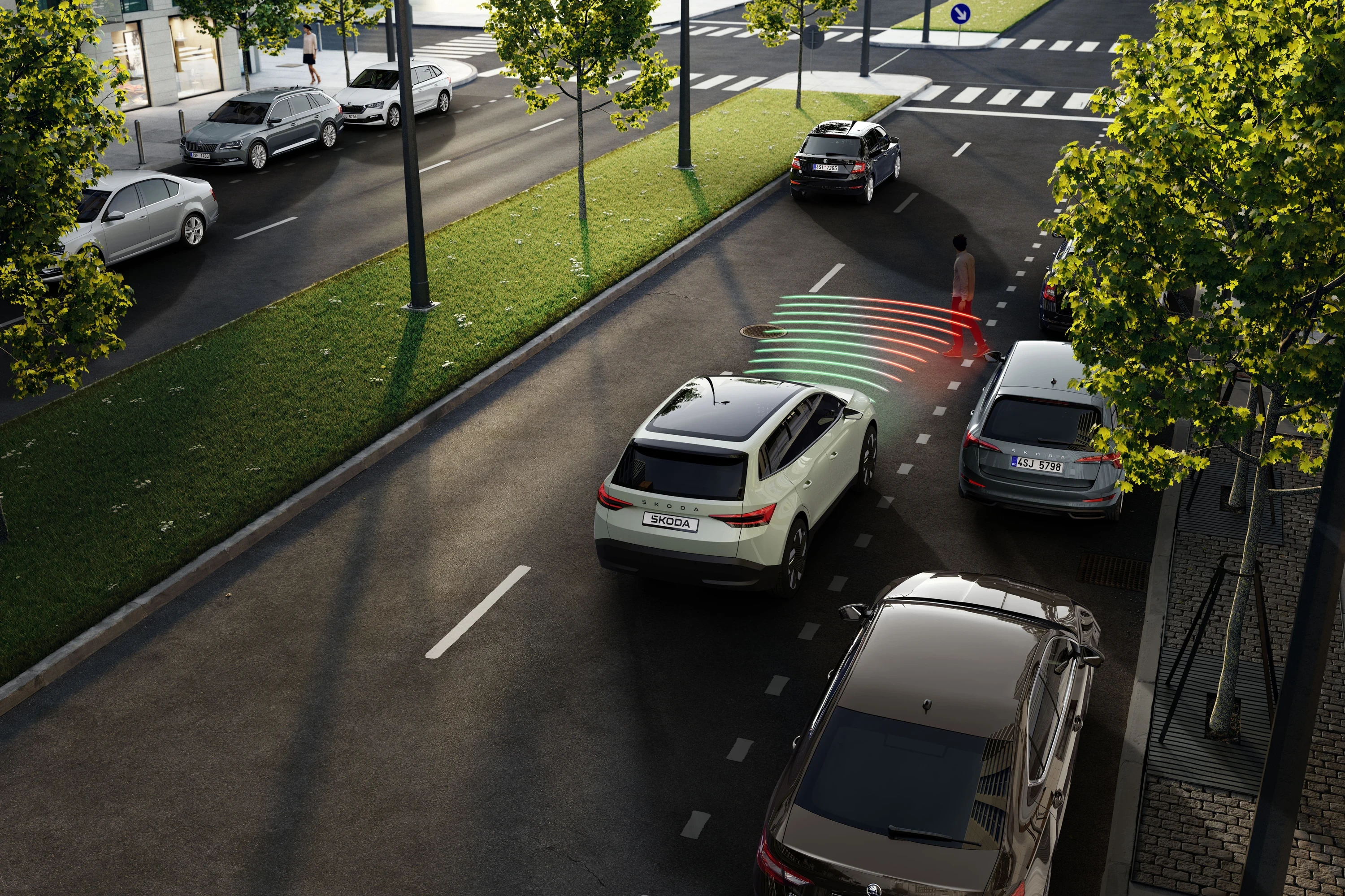Skoda Epiq 55 sensors view