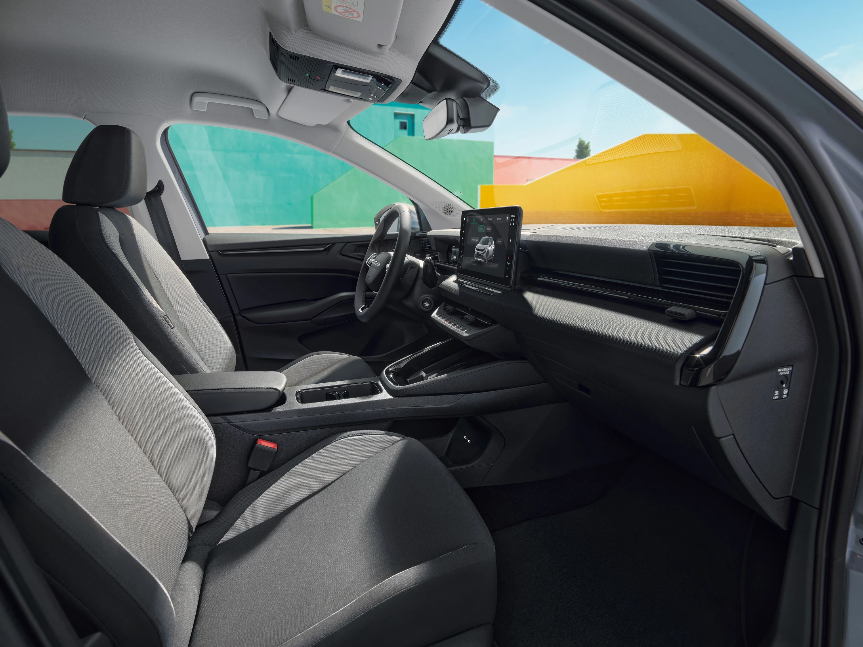 Skoda Epiq 55 frontseats view