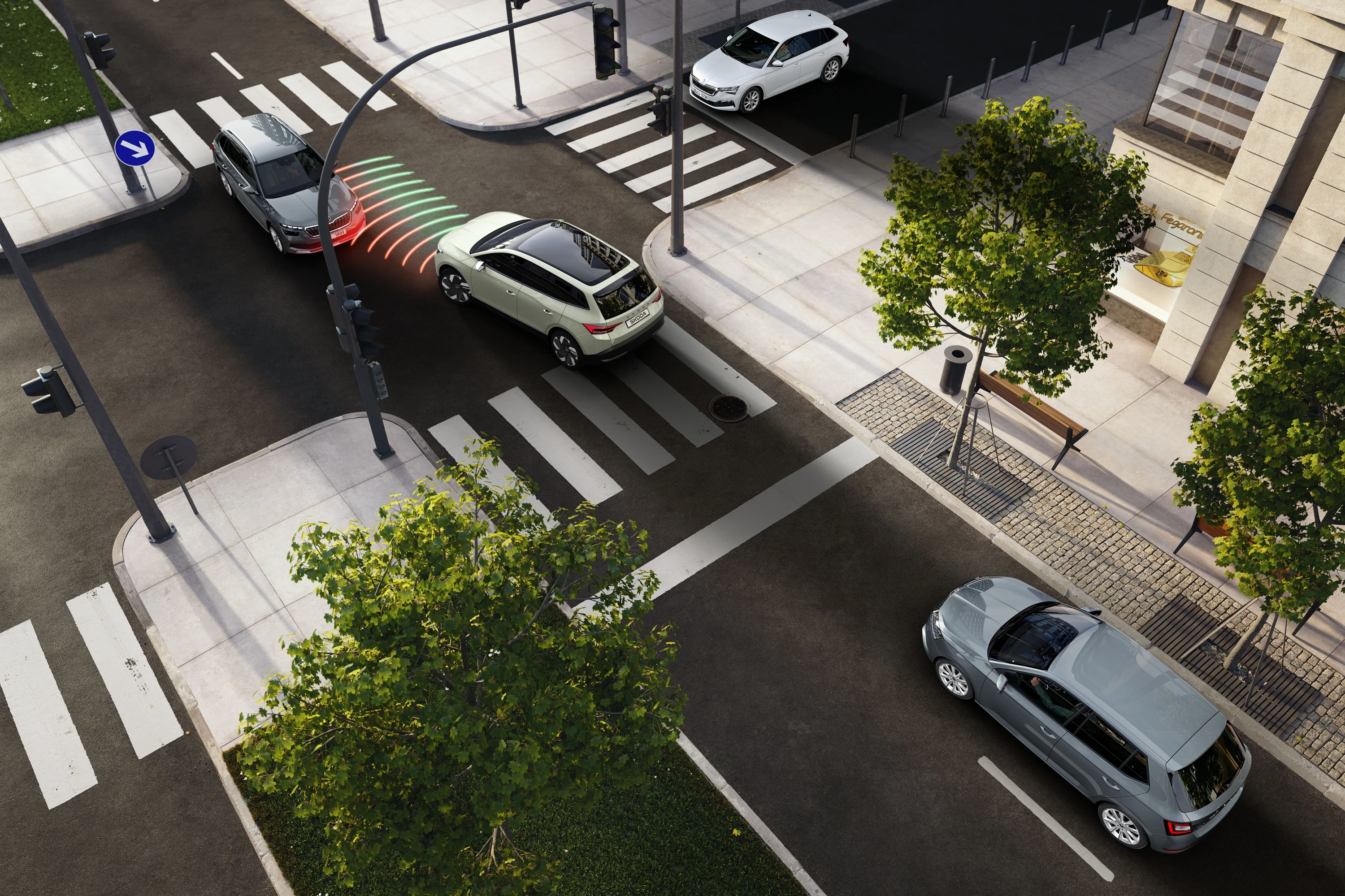 Skoda Epiq 55 sensors view