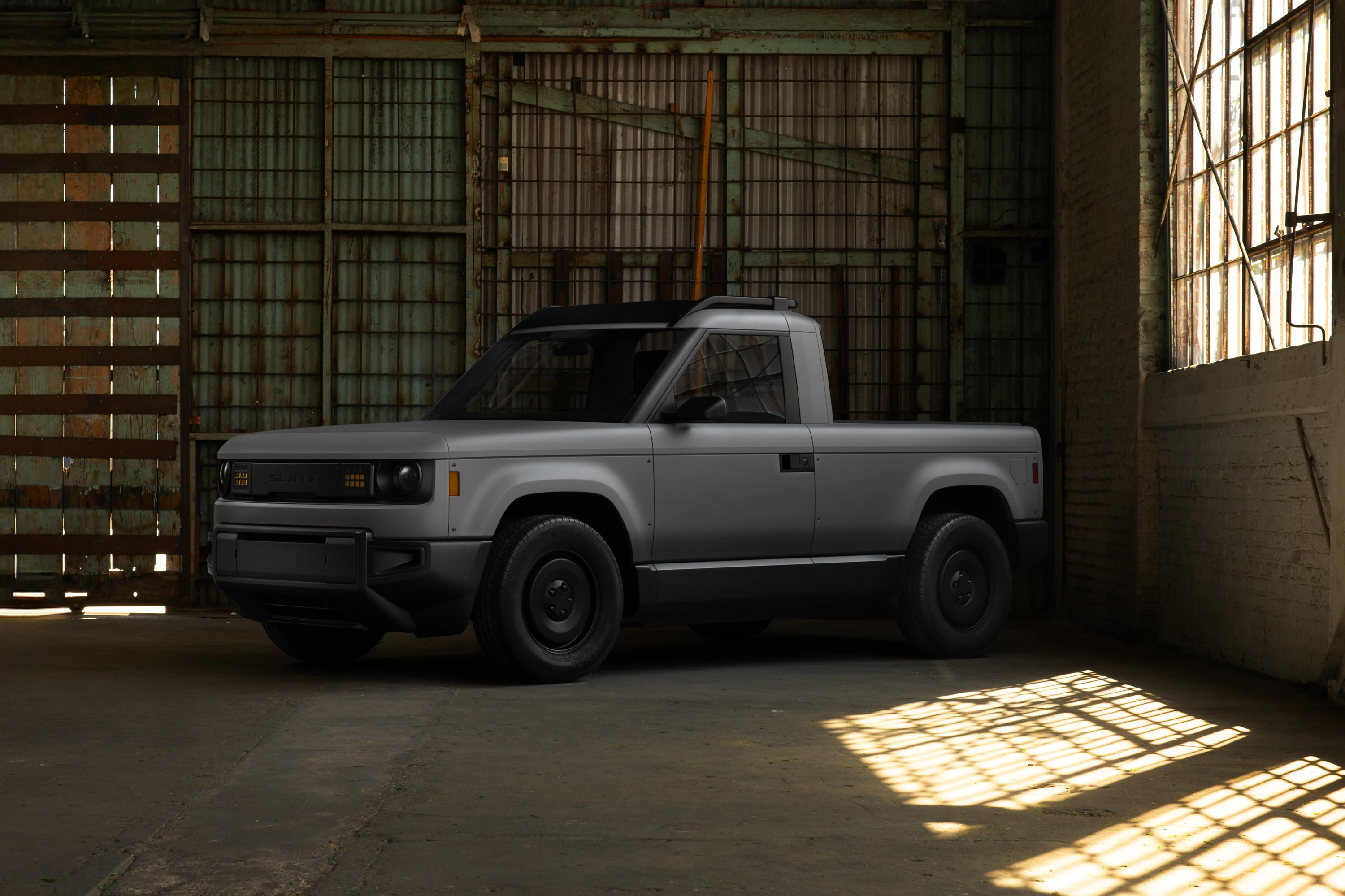 Slate Truck 65 kWh exterior view