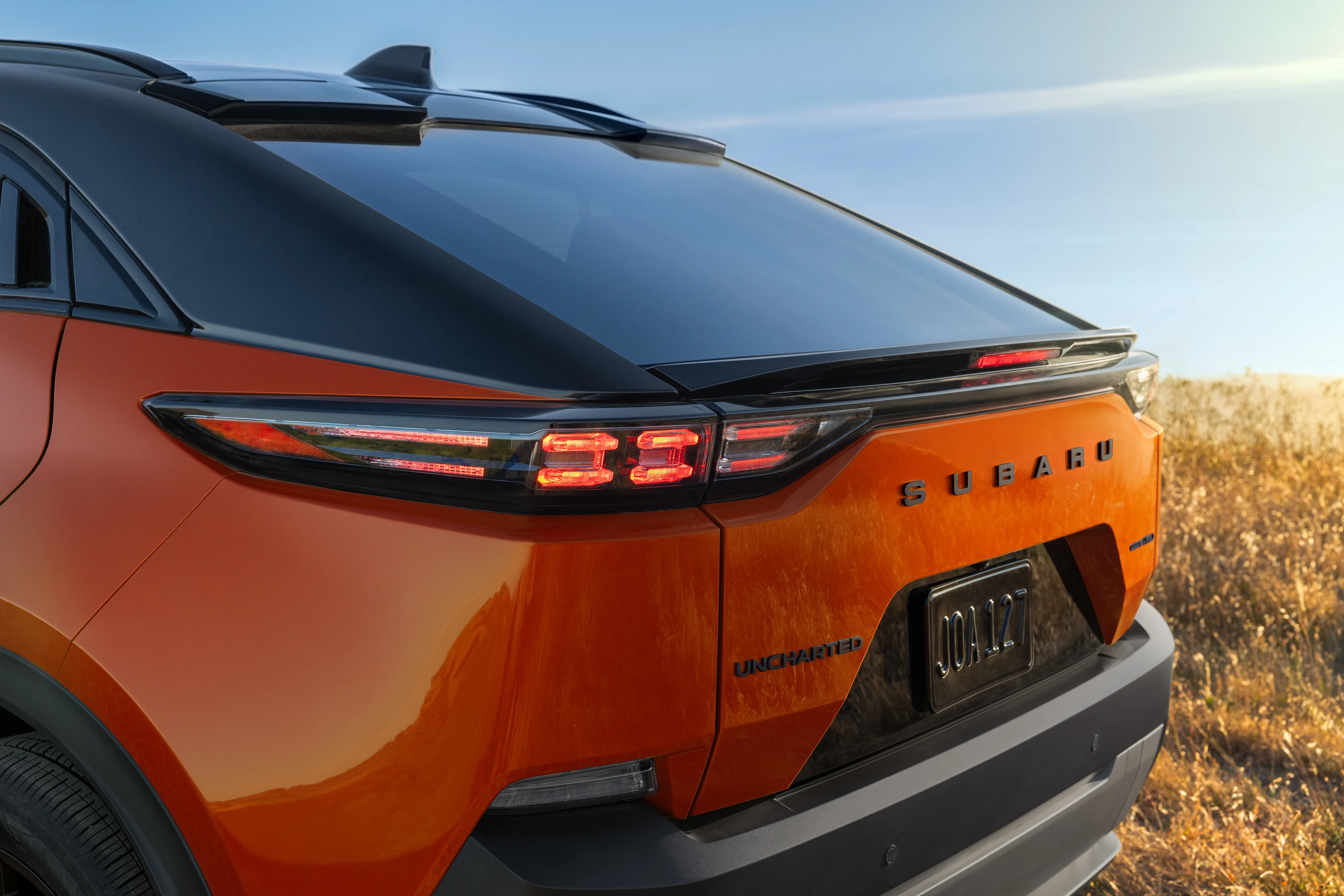 Subaru Uncharted AWD 77 kWh taillights view