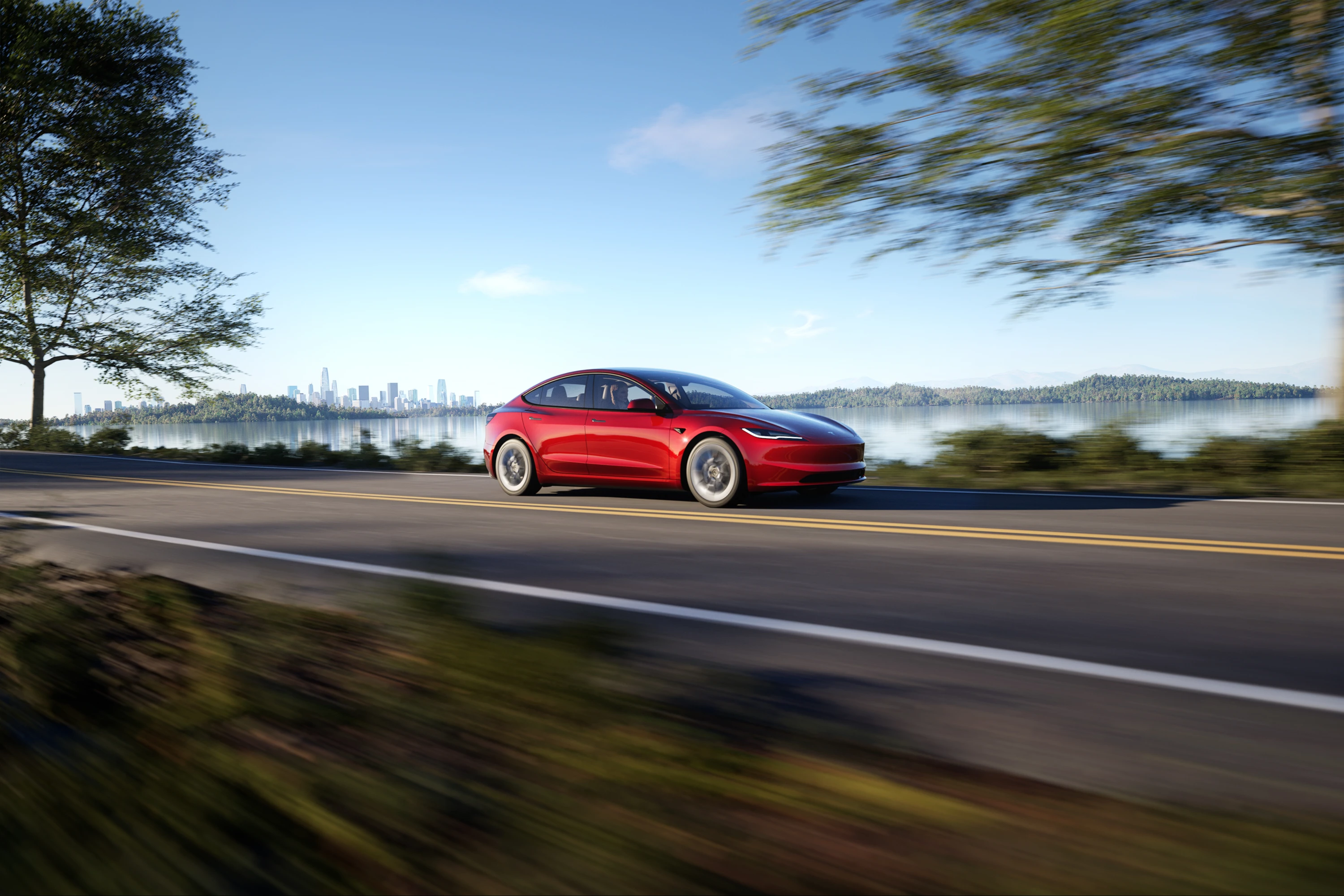 Tesla Model 3 Long Range dynamic view
